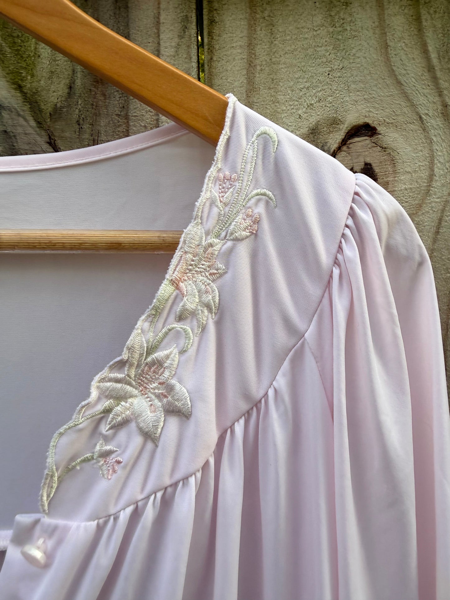 Vintage Miss Elaine Embroidered Lounge Dress