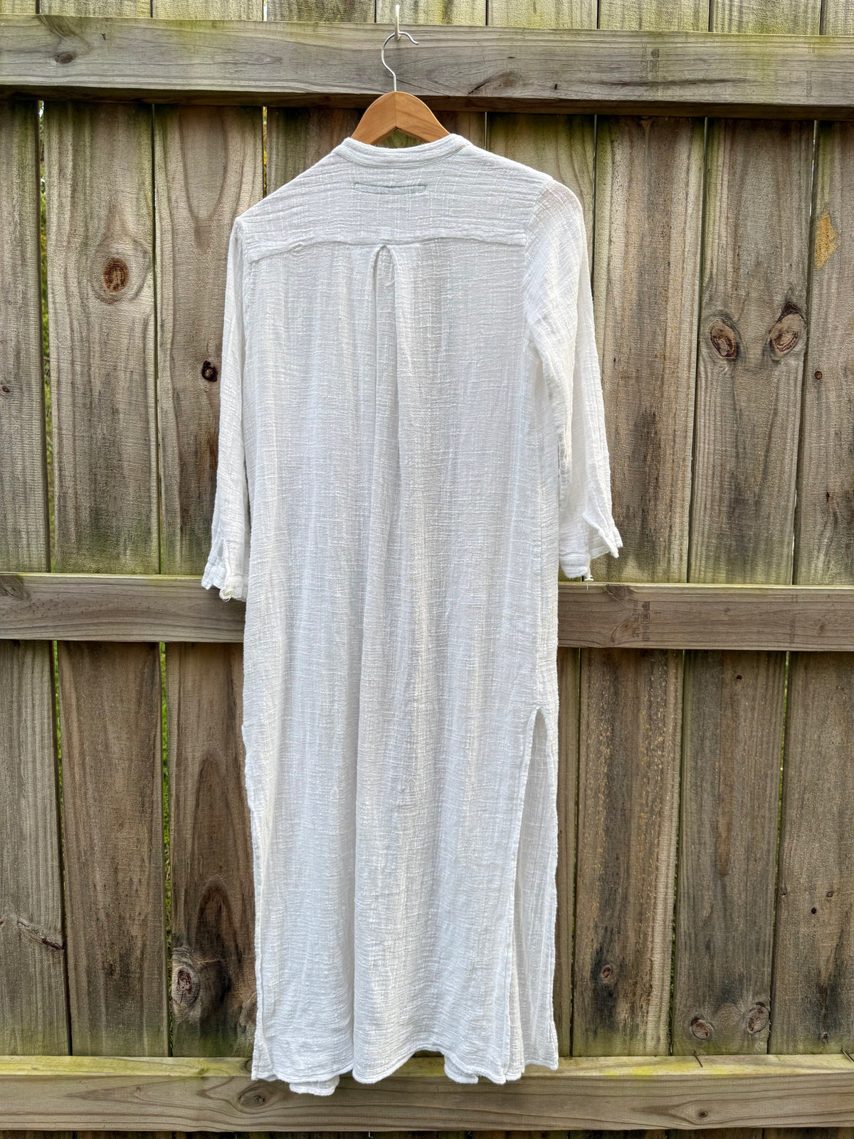 Enza Costa White Crinkle Cotton Beach Cover Up | Resort Minimalist