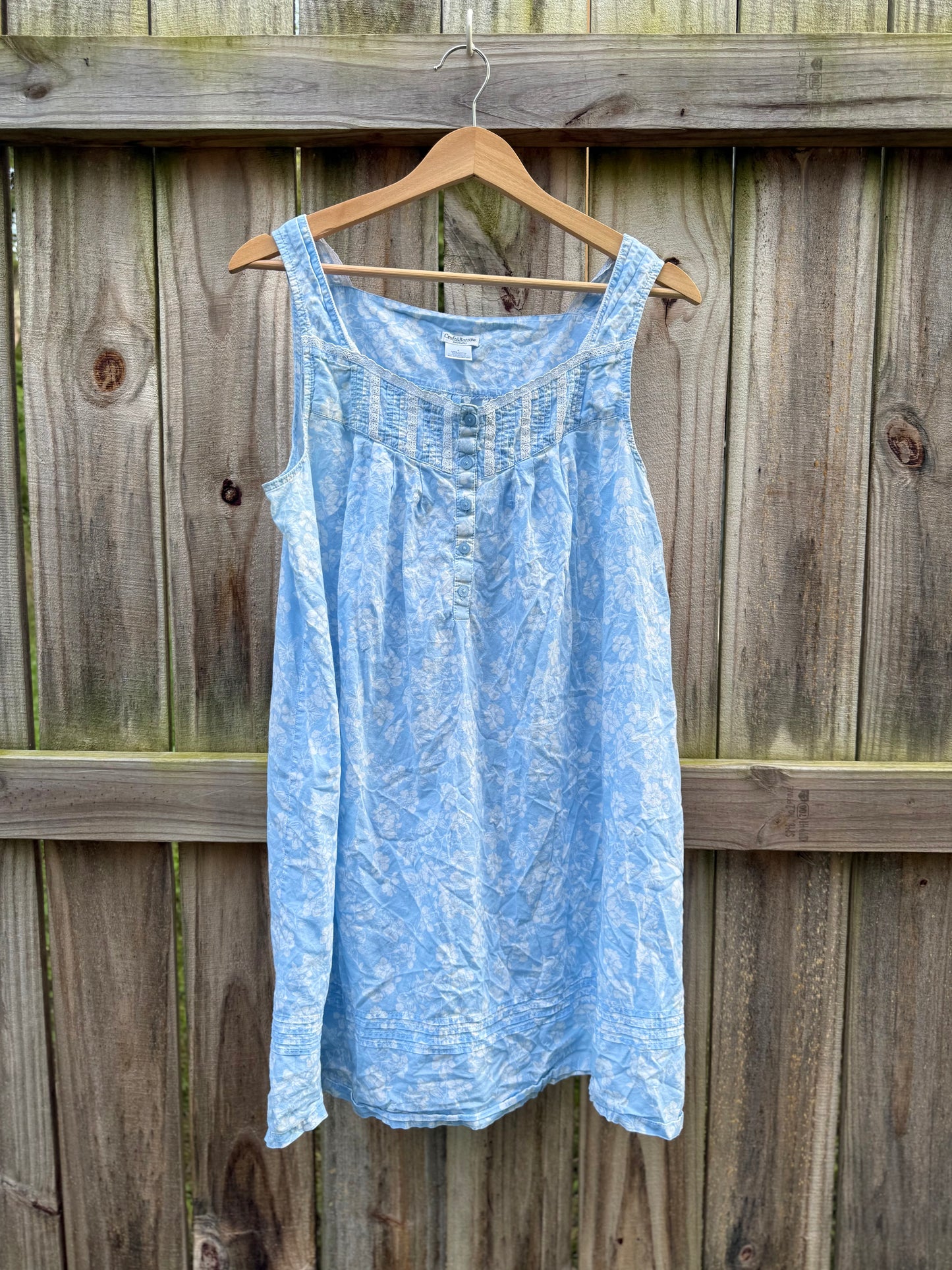 Croft & Barrow Soft Washed Cotton Floral House Dress