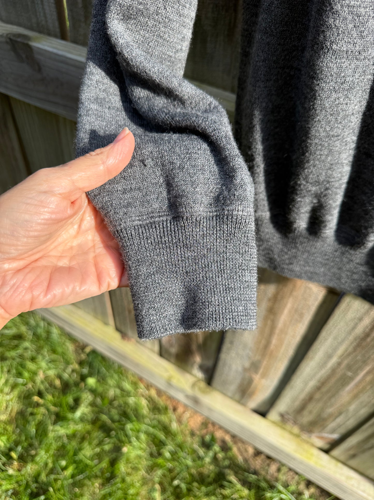 Polo Ralph Lauren Wool Crewneck Sweater Charcoal Gray Size M