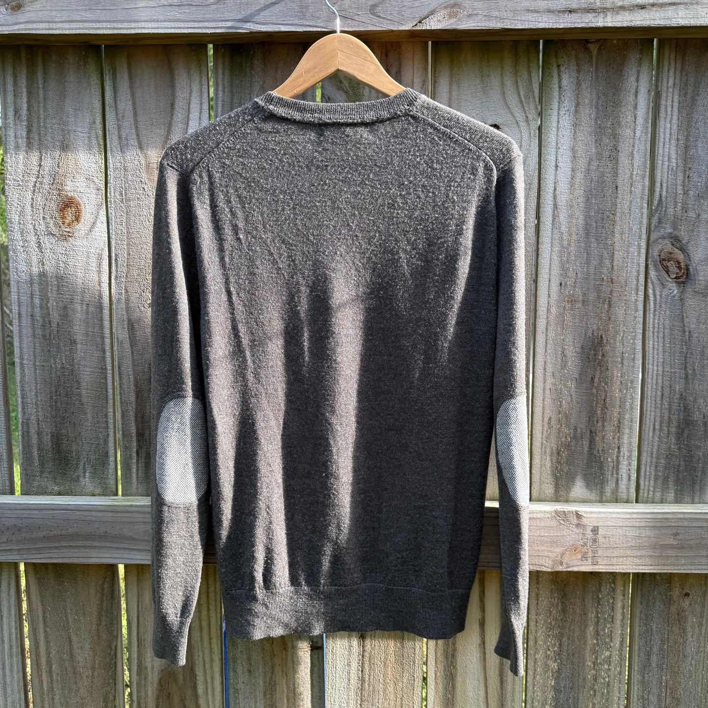 Banana Republic Merino Wool Crewneck Sweater Charcoal Gray Size M