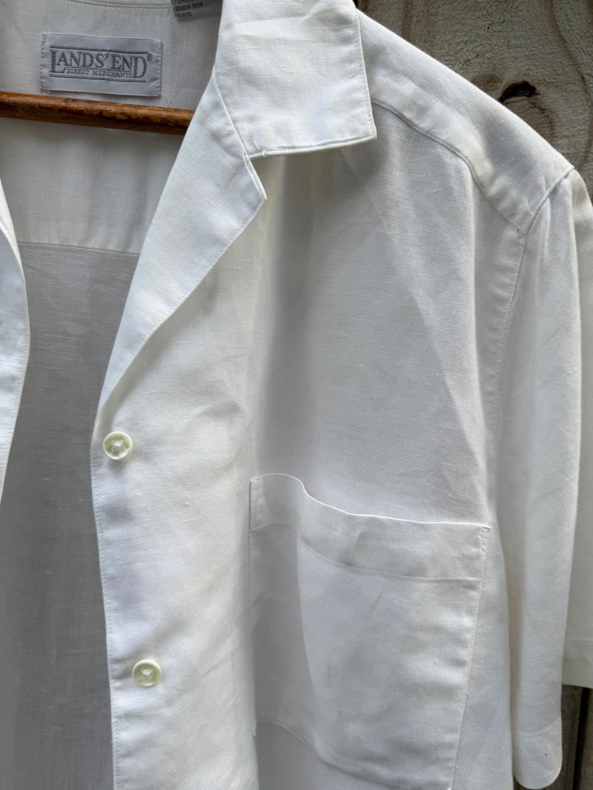 Lands' End Linen Blend Camp Shirt