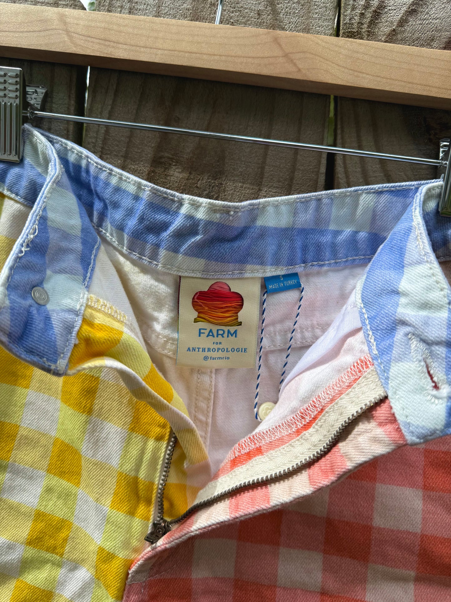 Farm Rio for Anthropologie Gingham Shorts