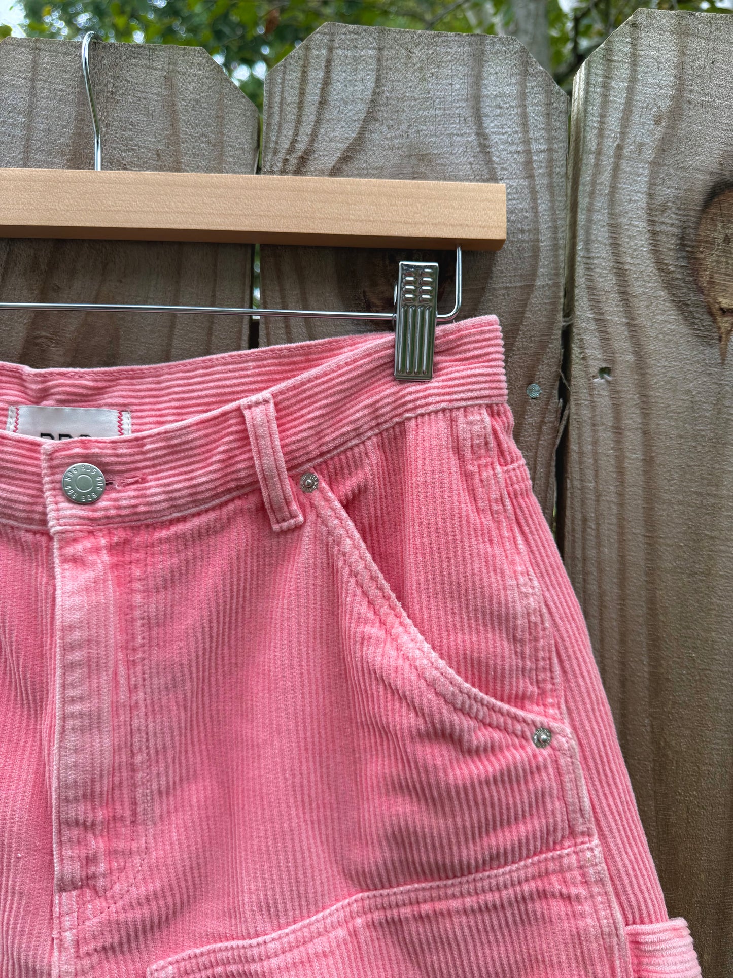BDG Pink Corduroy Carpenter Shorts