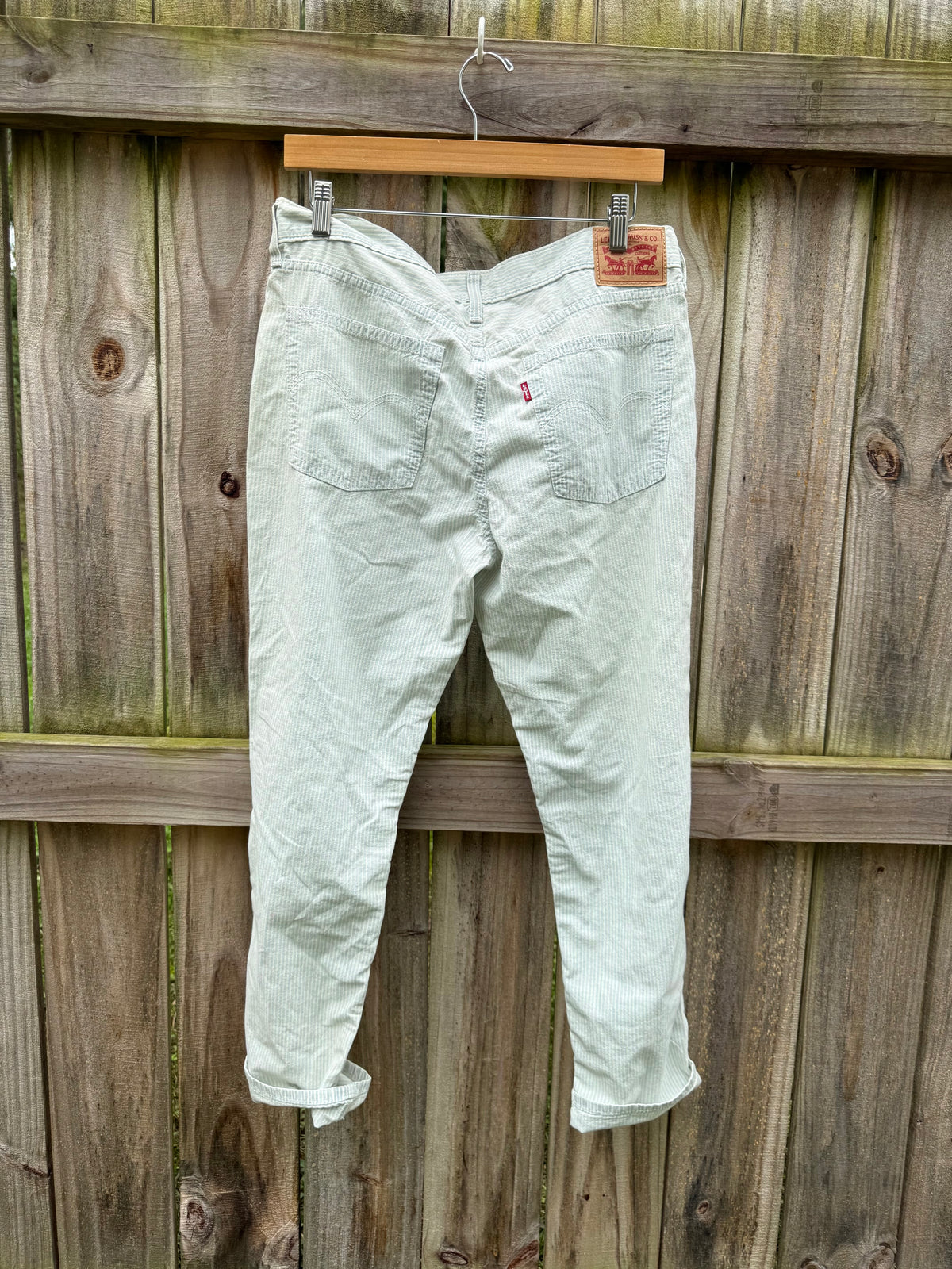 Levi's Boyfriend Stripe Jeans | Blue Railroad Stripe | 29