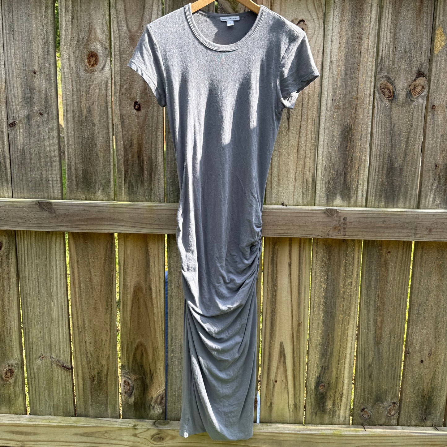 James Perse Ruched Midi Dress