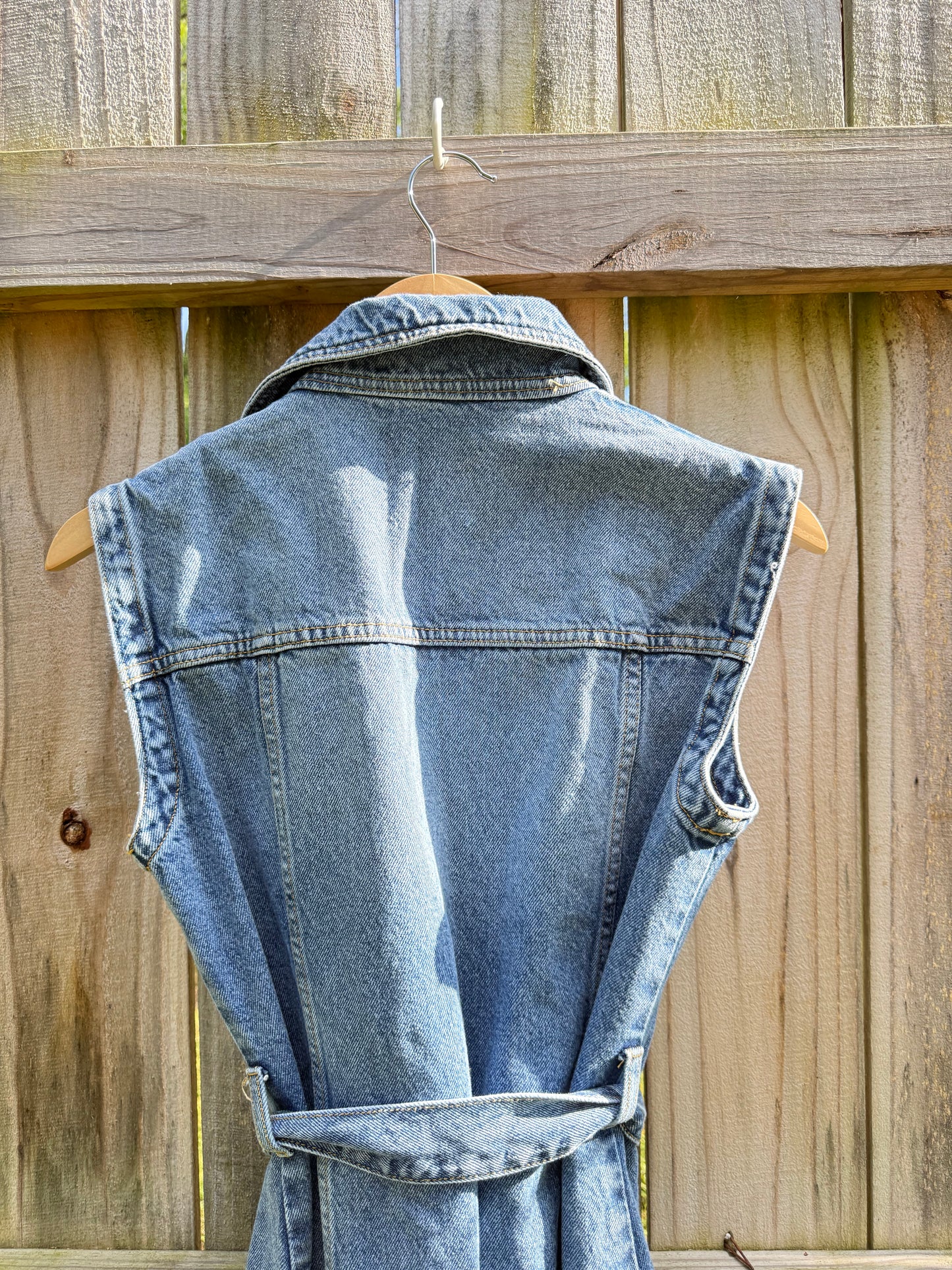 Zara Denim Utility Shirt Dress