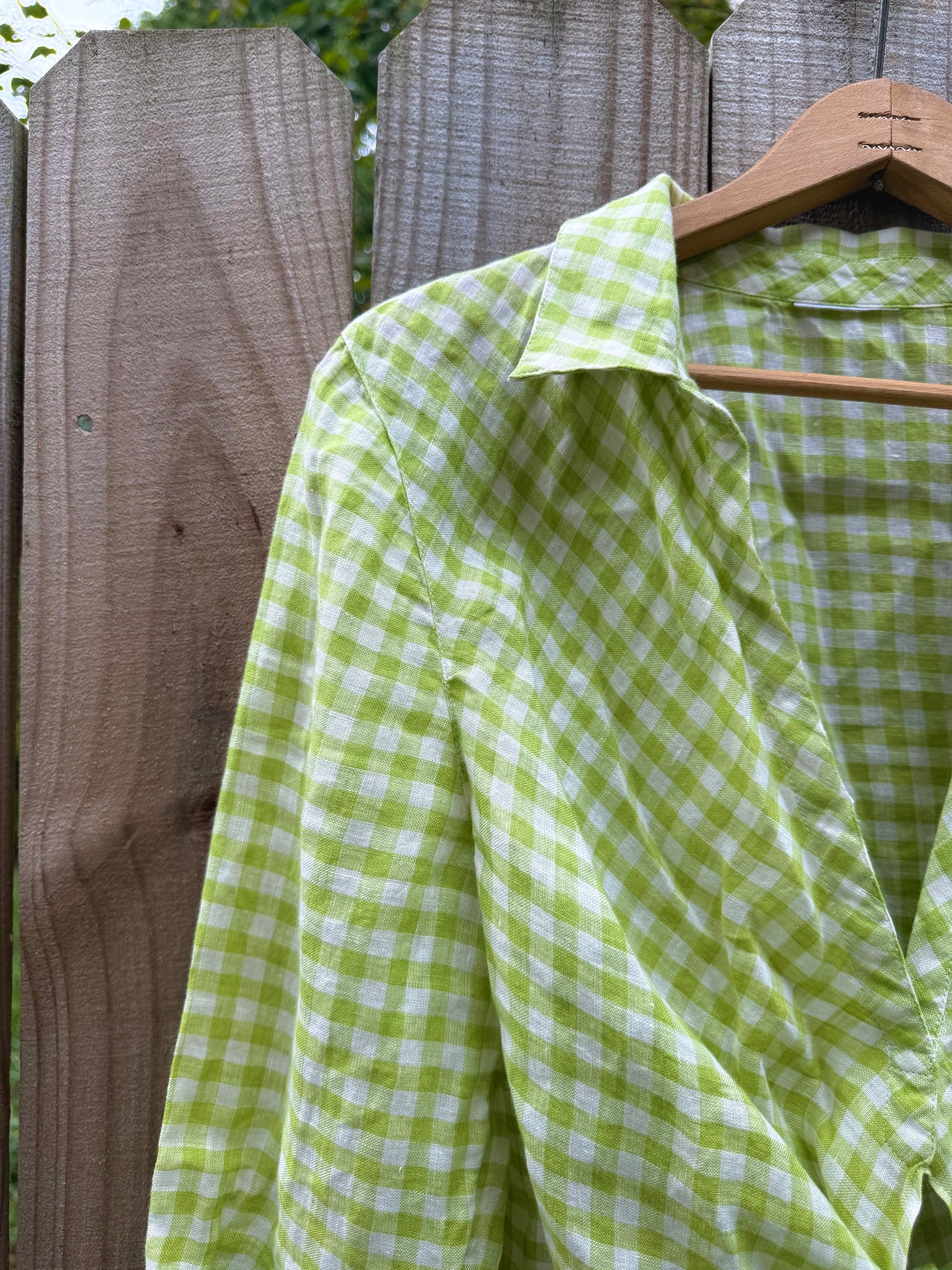 Sunday Honey Original Linen Gingham Top