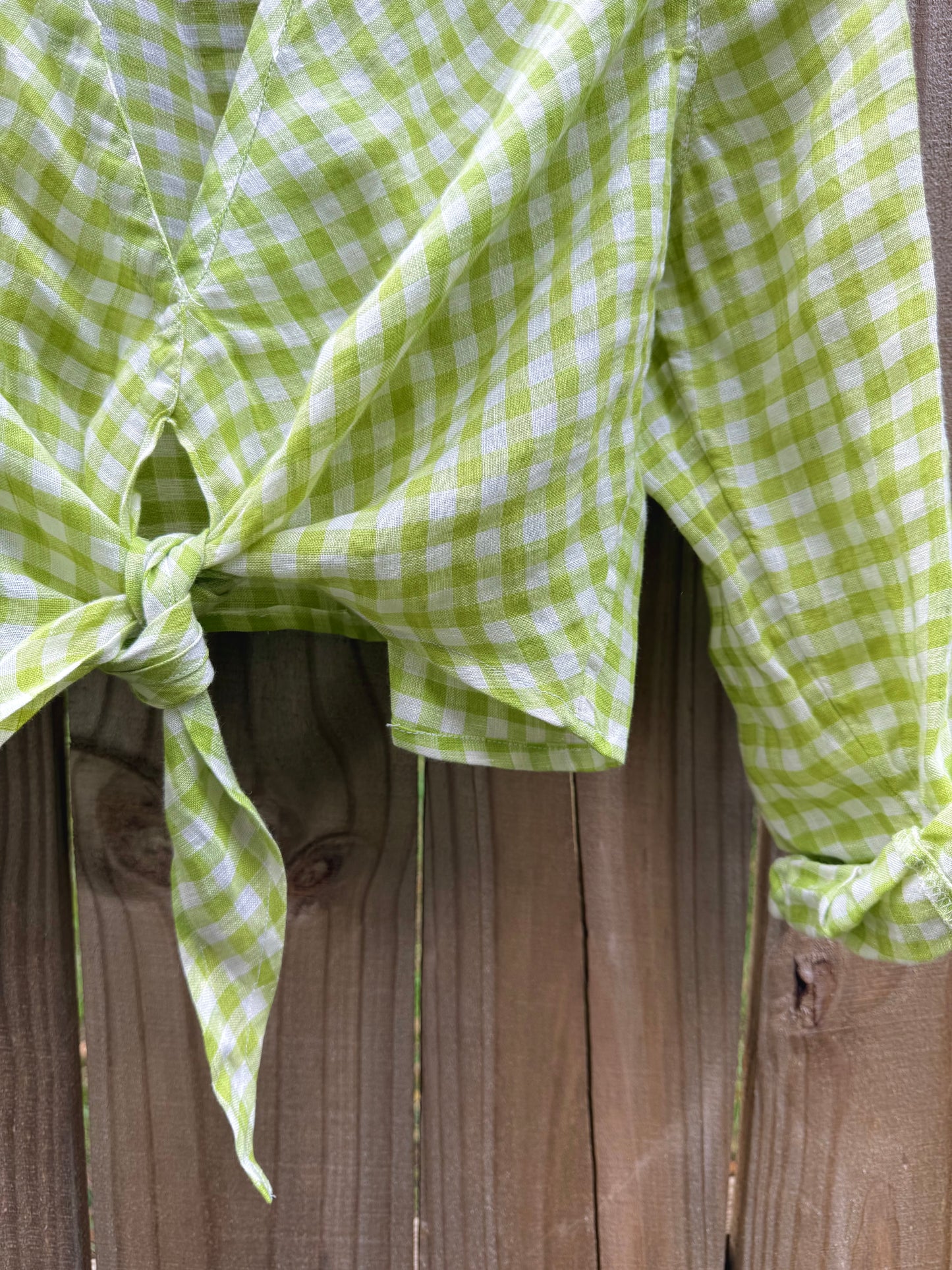 Sunday Honey Original Linen Gingham Top