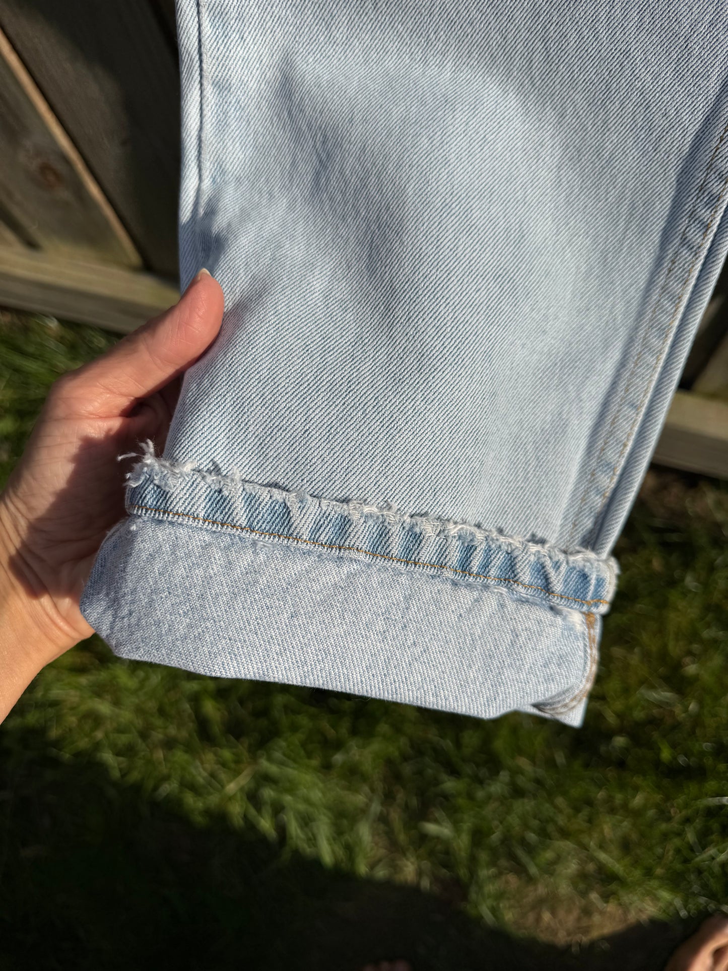 Vintage Polo Ralph Lauren Cotton Denim Straight Leg Jeans Light Wash&nbsp;
