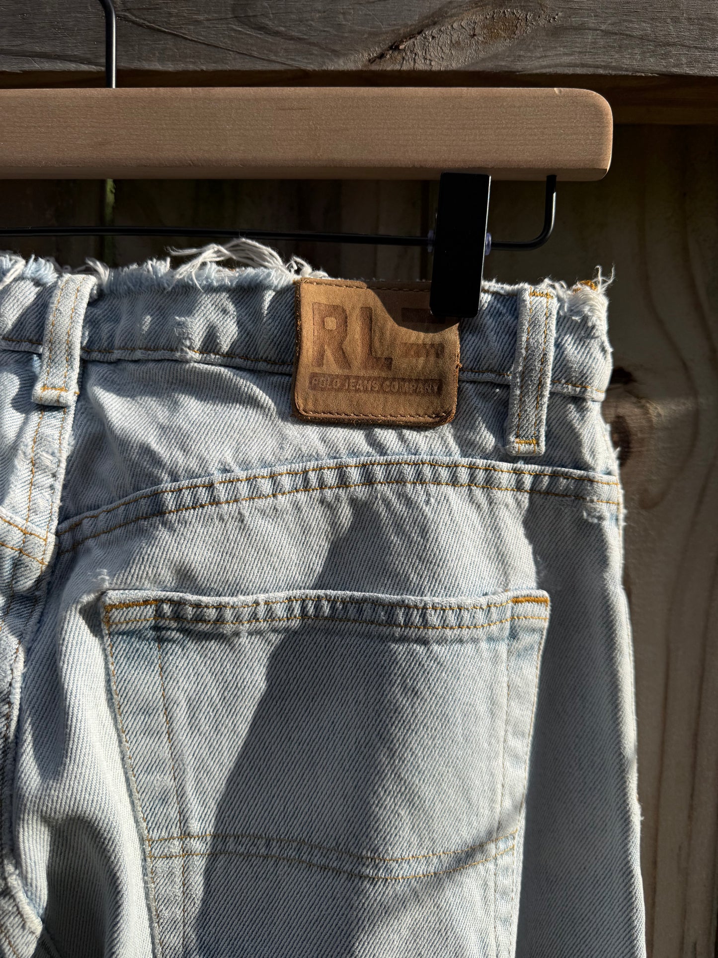 Vintage Polo Ralph Lauren Cotton Denim Straight Leg Jeans Light Wash&nbsp;