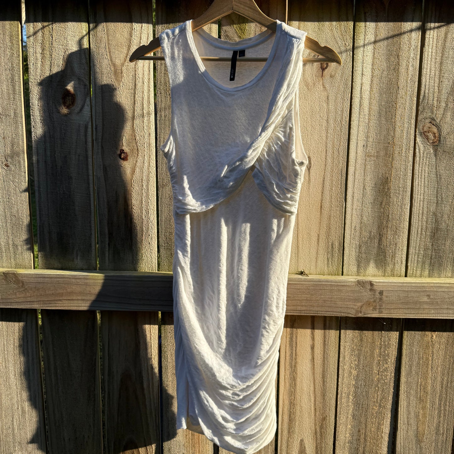 Joe's Jeans Ruched White Mini Dress Medium