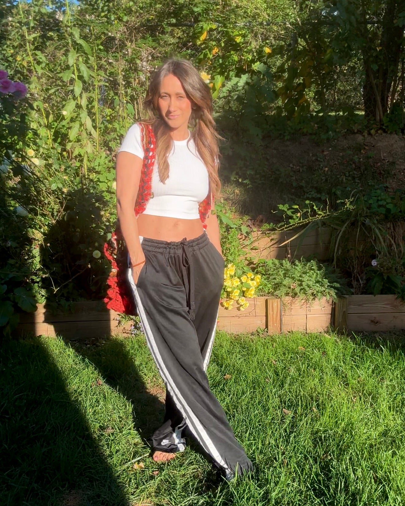 Handmade 70s Sunburst Crochet Vest — Festival / Collector Piece