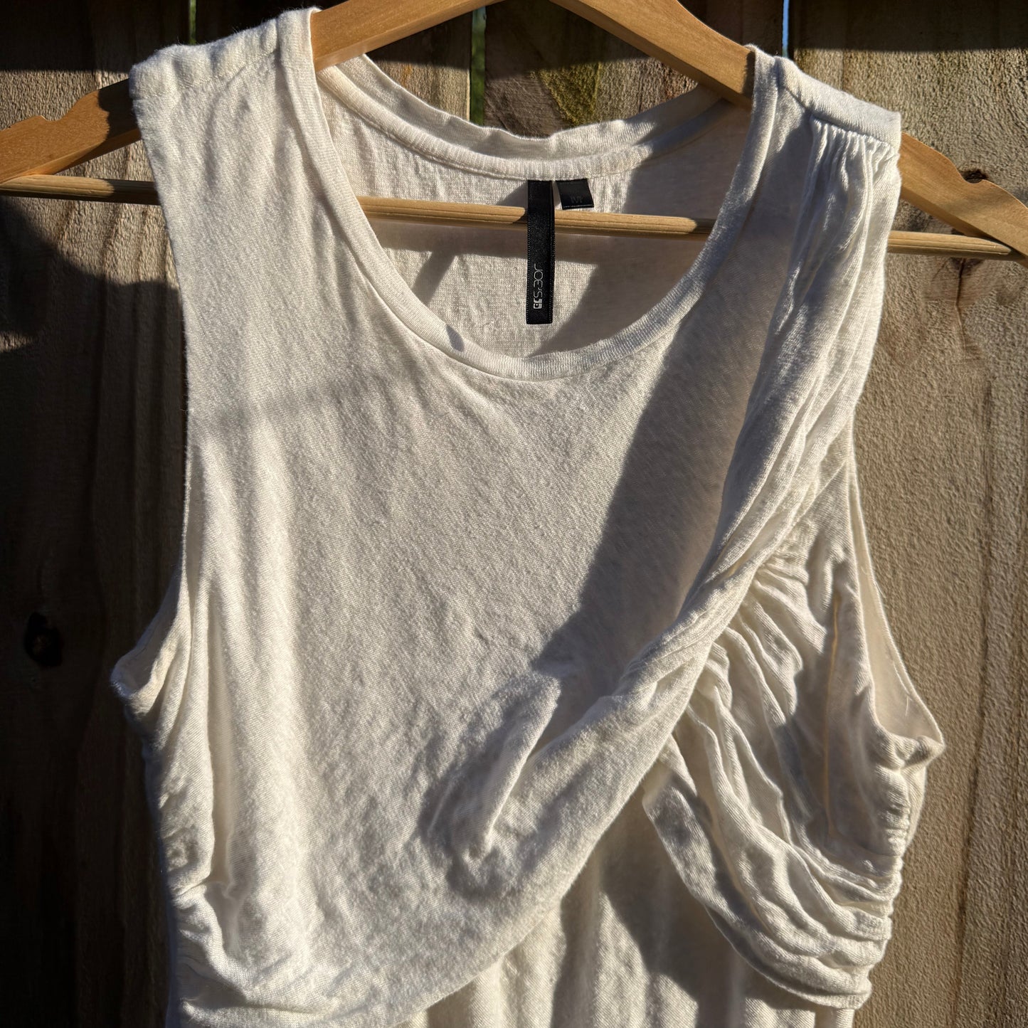 Joe's Jeans Ruched White Mini Dress Medium