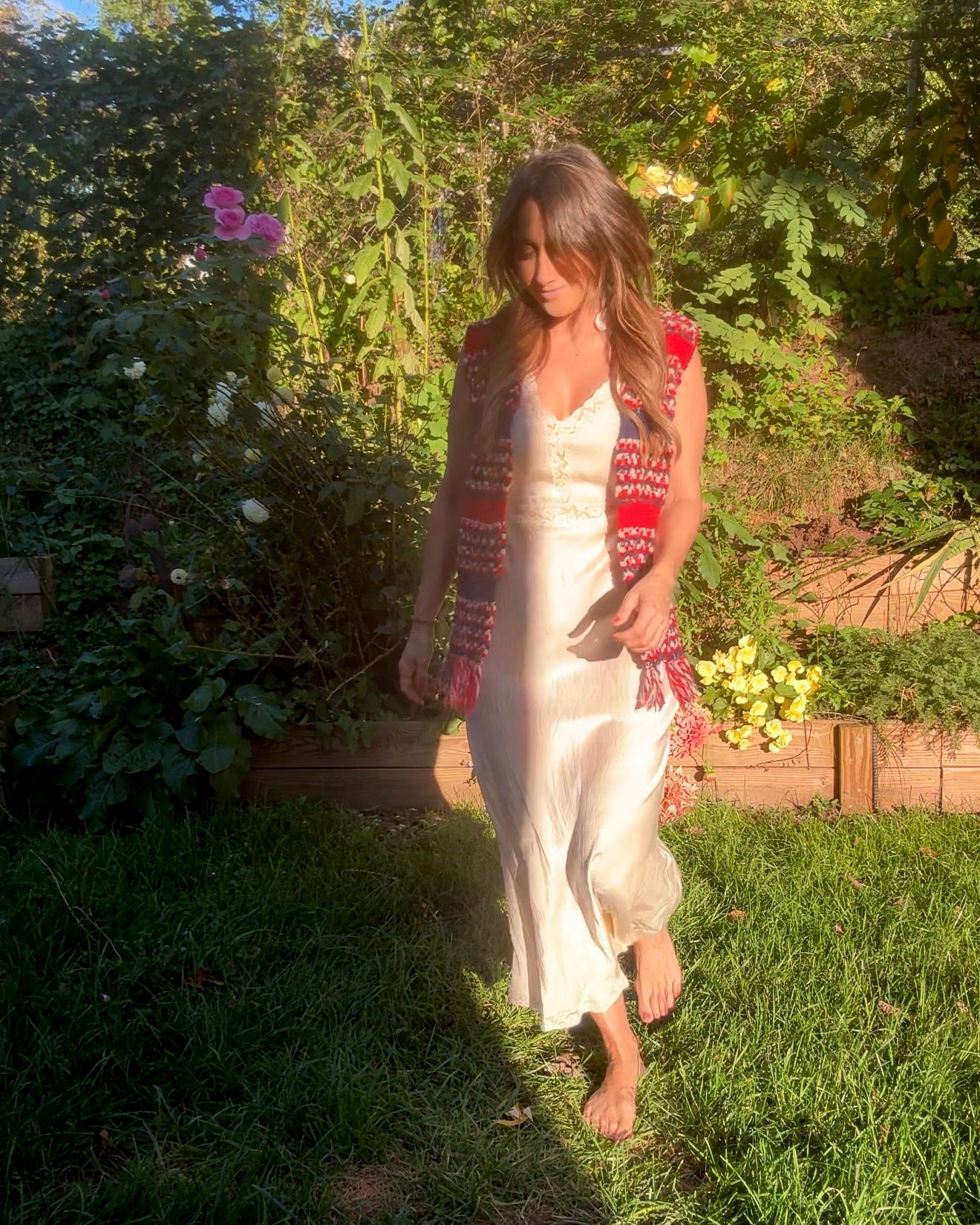 1970s Crochet Fringe Vest — True Vintage Boho Festival Layer, Hand-Knit Folk Waistcoat