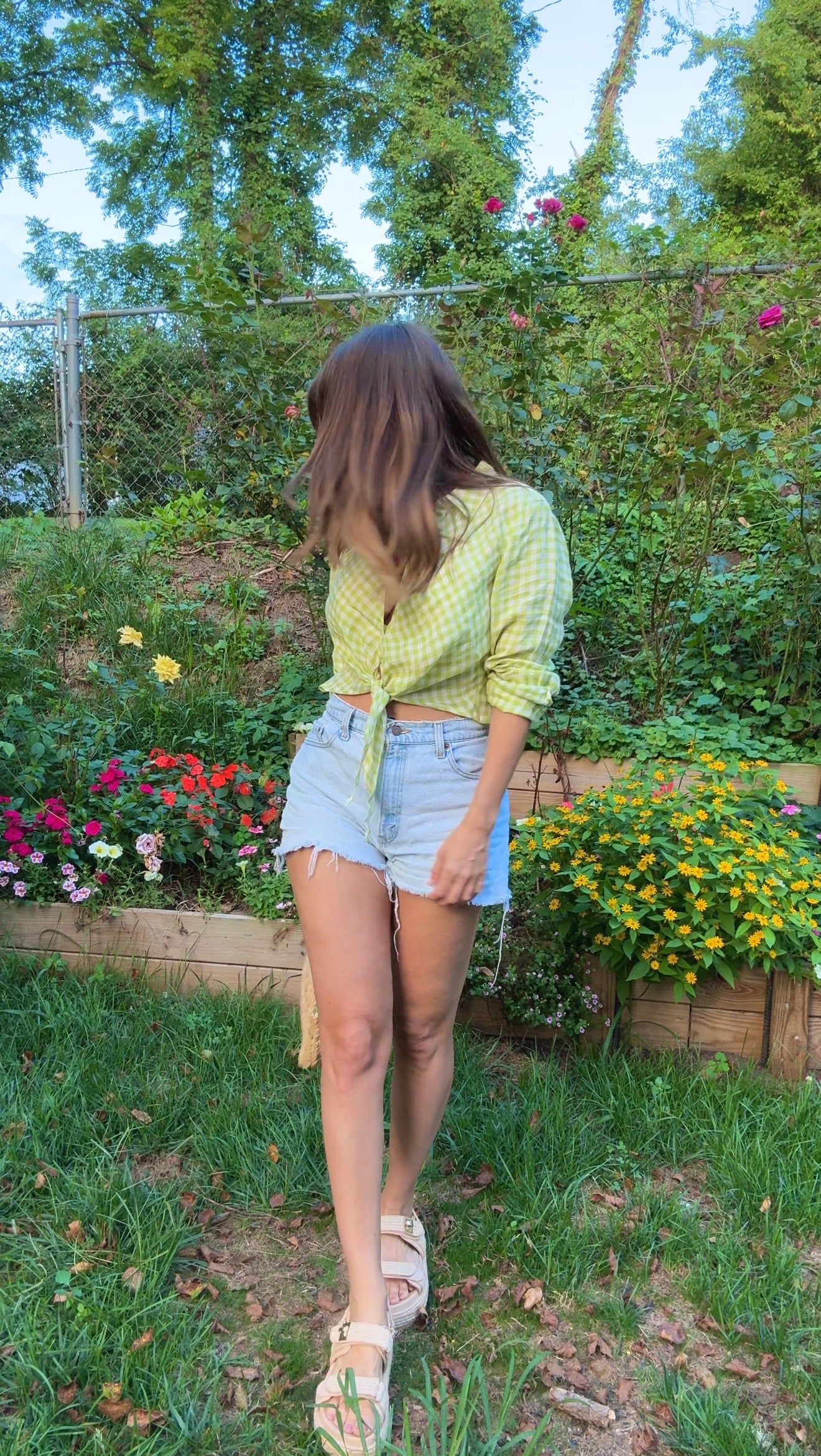 Sunday Honey Original Linen Gingham Top