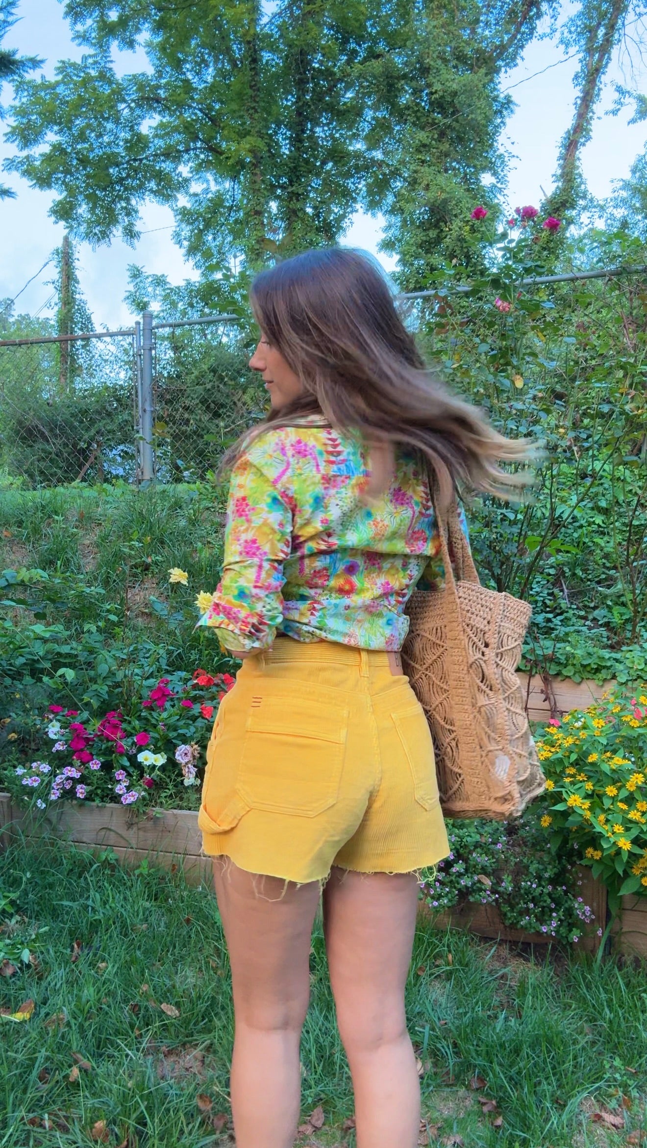 BDG Golden Hour Corduroy Cut-Off Short