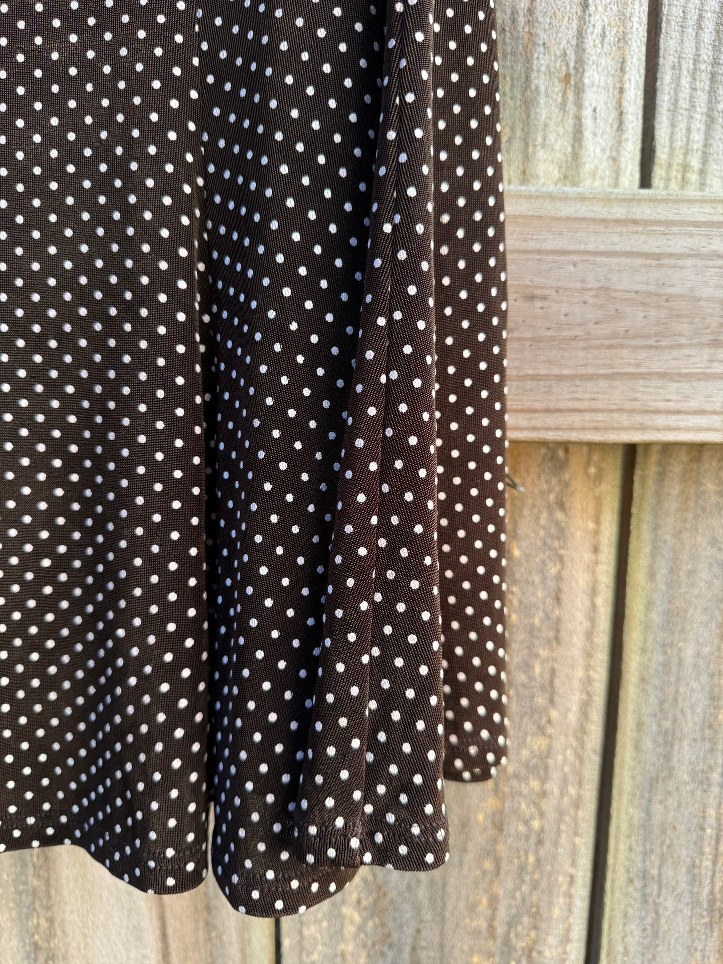 90s Matte Micro-Dot Slip Skirt