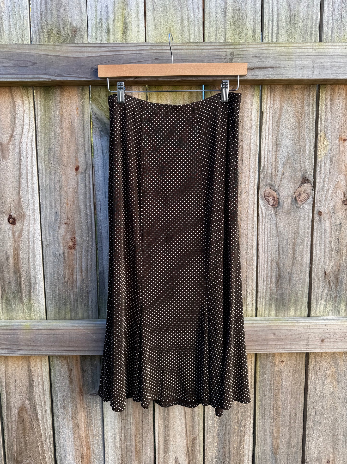 90s Matte Micro-Dot Slip Skirt