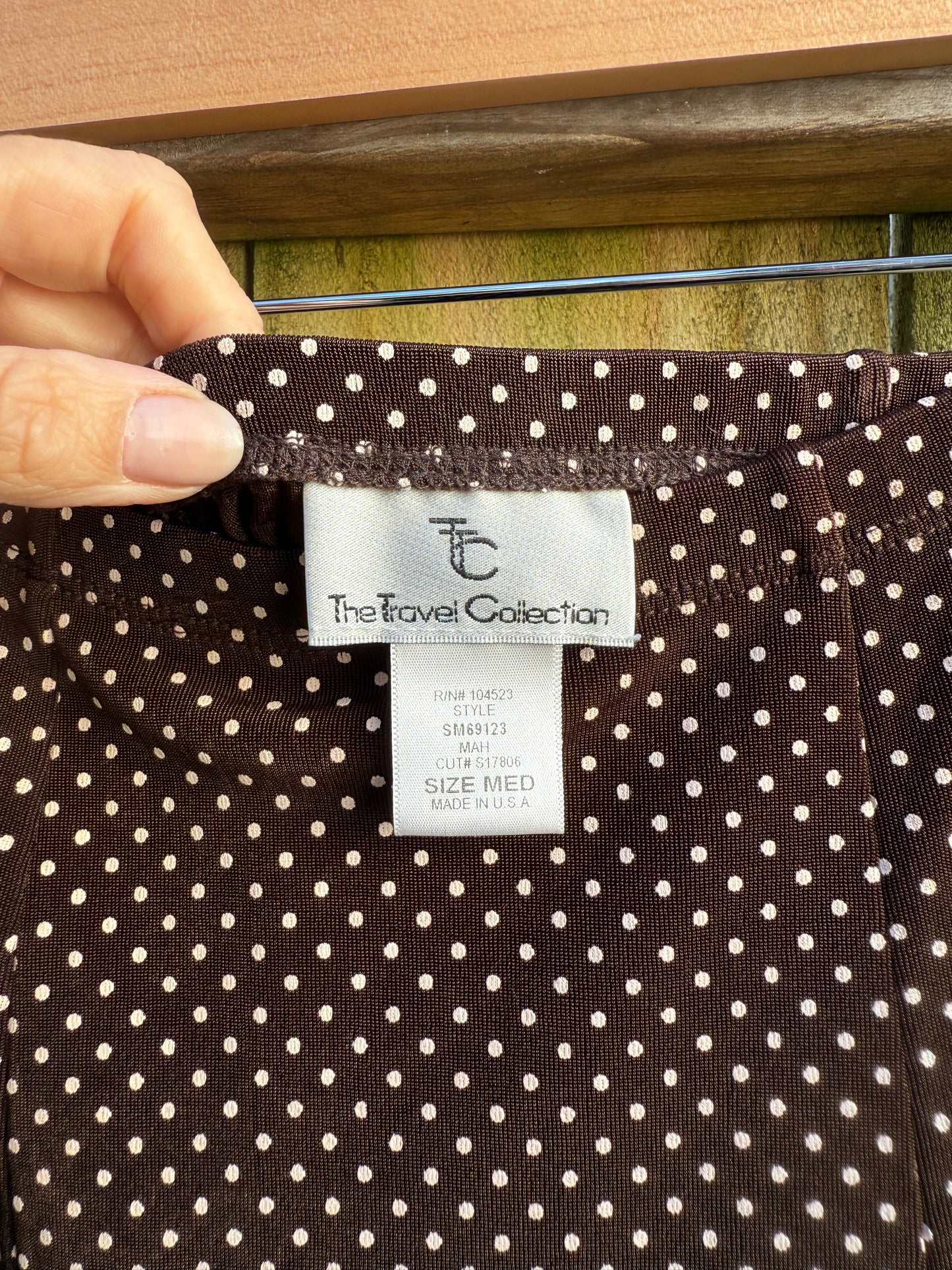 90s Matte Micro-Dot Slip Skirt