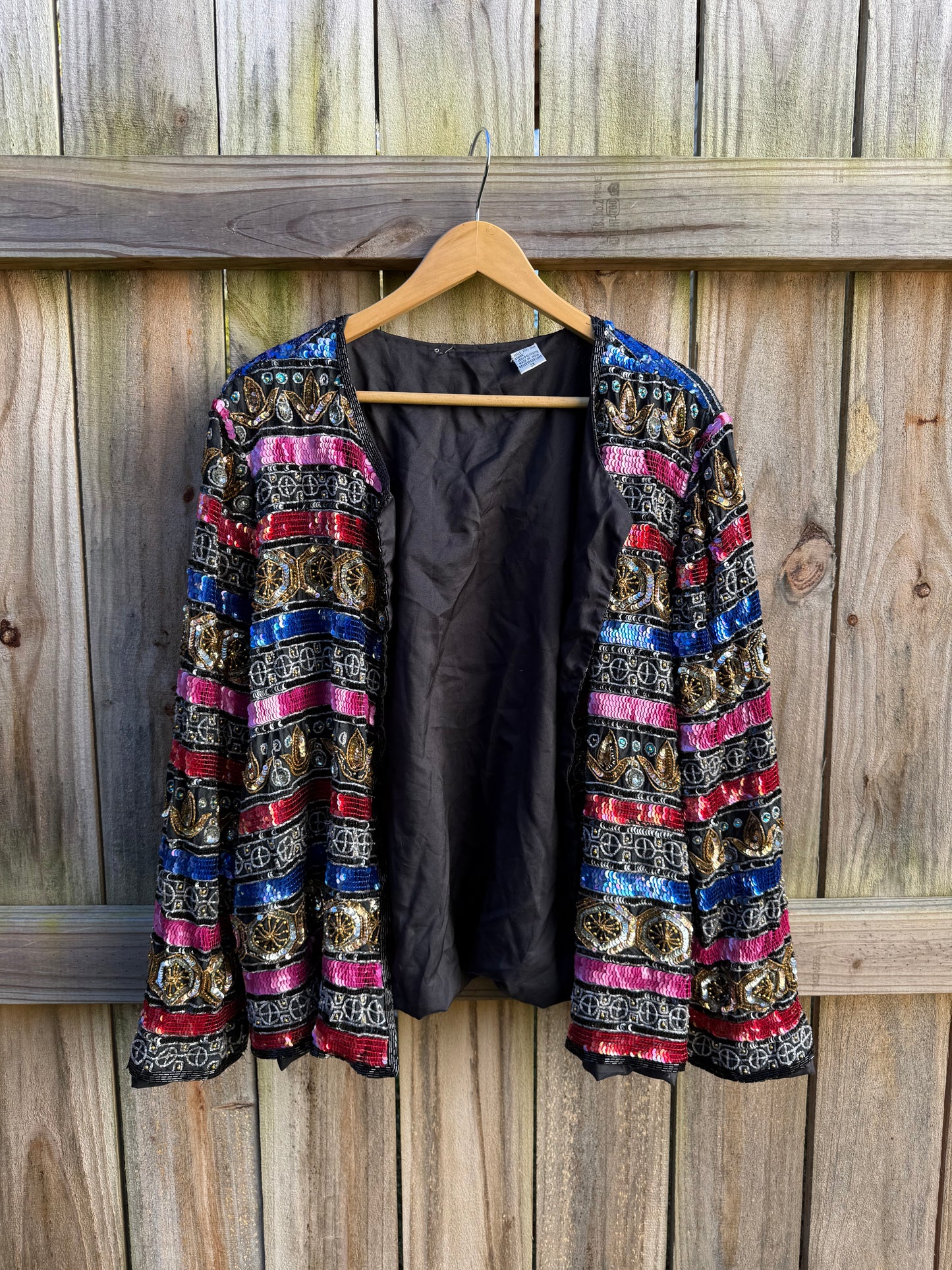 Vintage Silk Beaded Couture Jacket (80s/90s Runway Energy)
