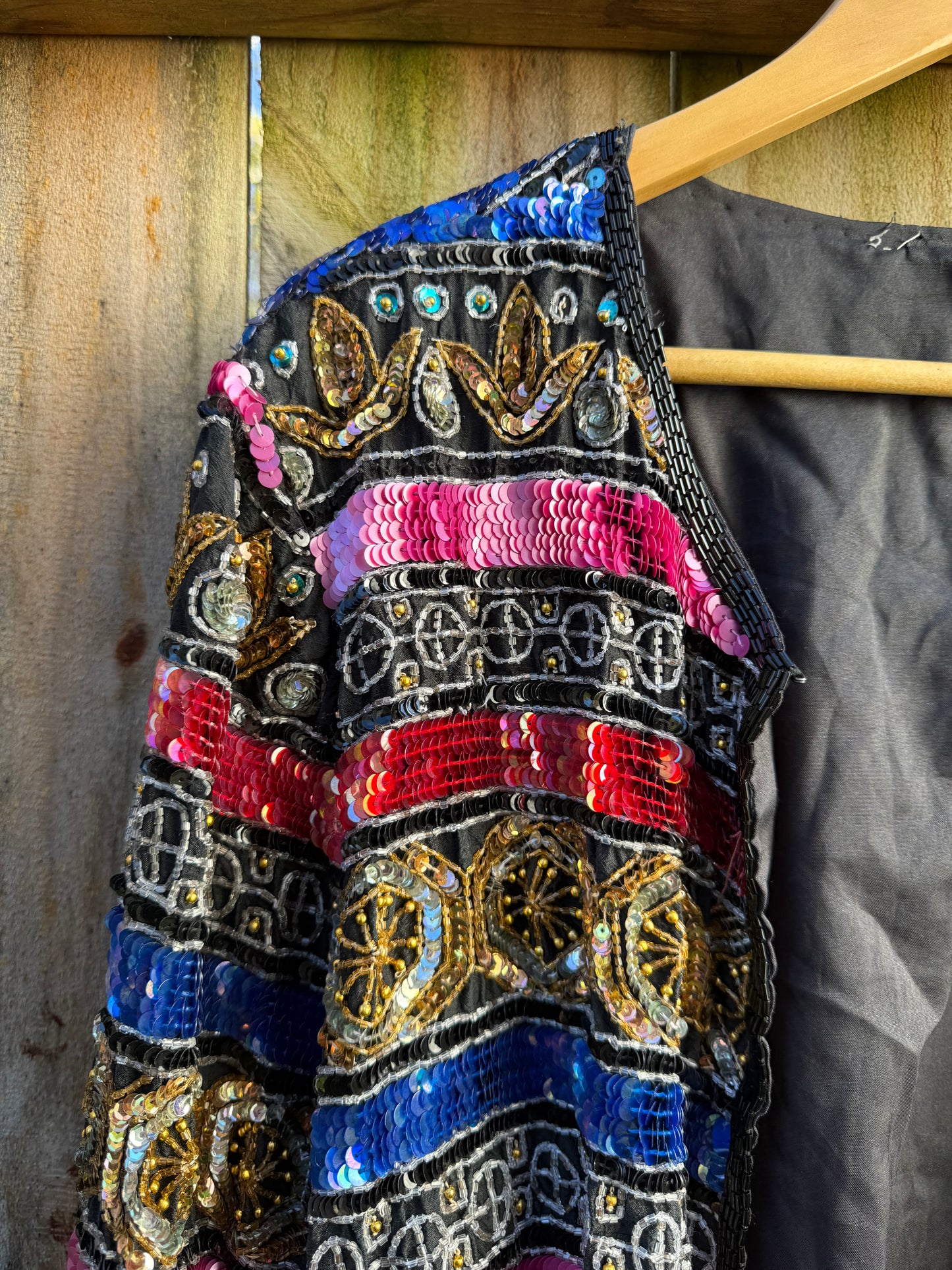 Vintage Silk Beaded Couture Jacket (80s/90s Runway Energy)