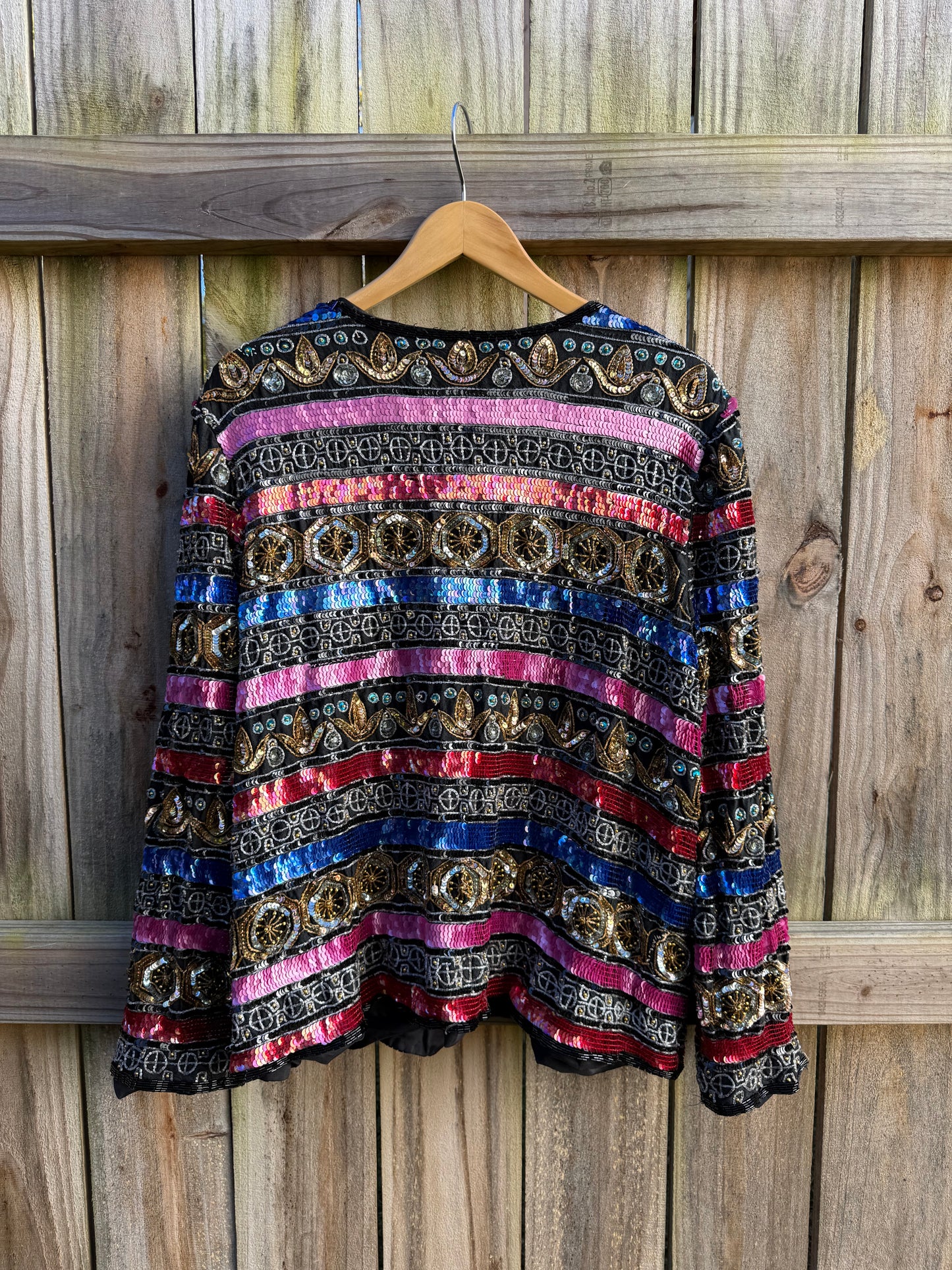 Vintage Silk Beaded Couture Jacket (80s/90s Runway Energy)