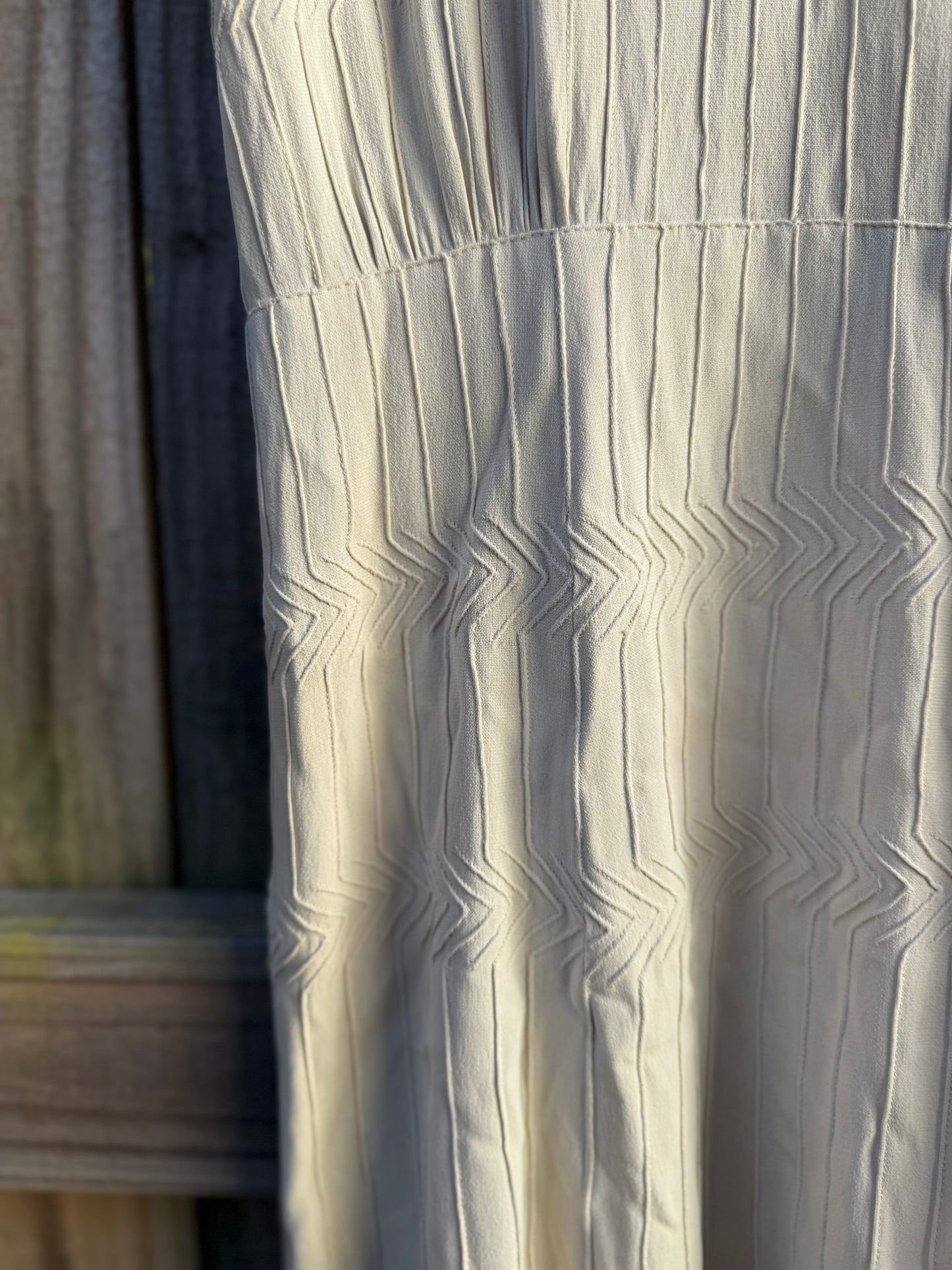 Vintage Cream Midi Dress — Quiet Luxury Minimal Romantic