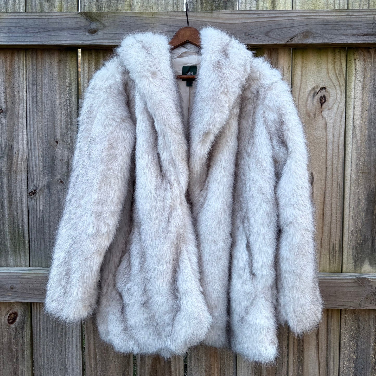 Ivory Faux Fur Coat