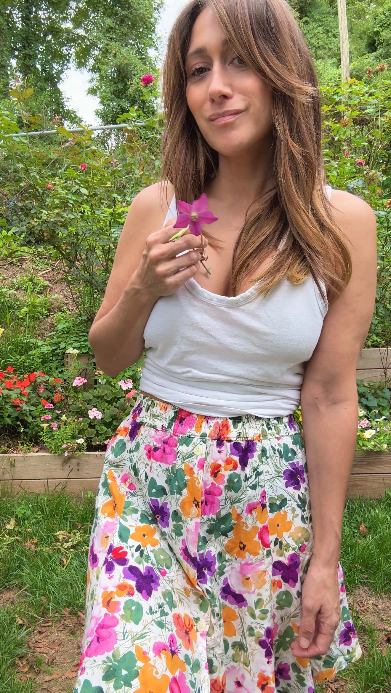 Sunday Honey Floral Skater Skirt