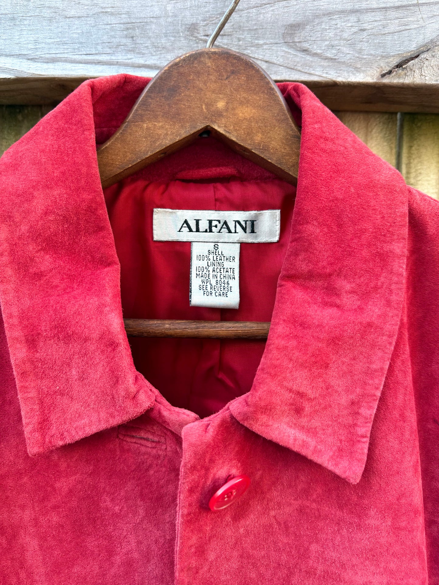 Vintage Alfani Suede Cropped Jacket