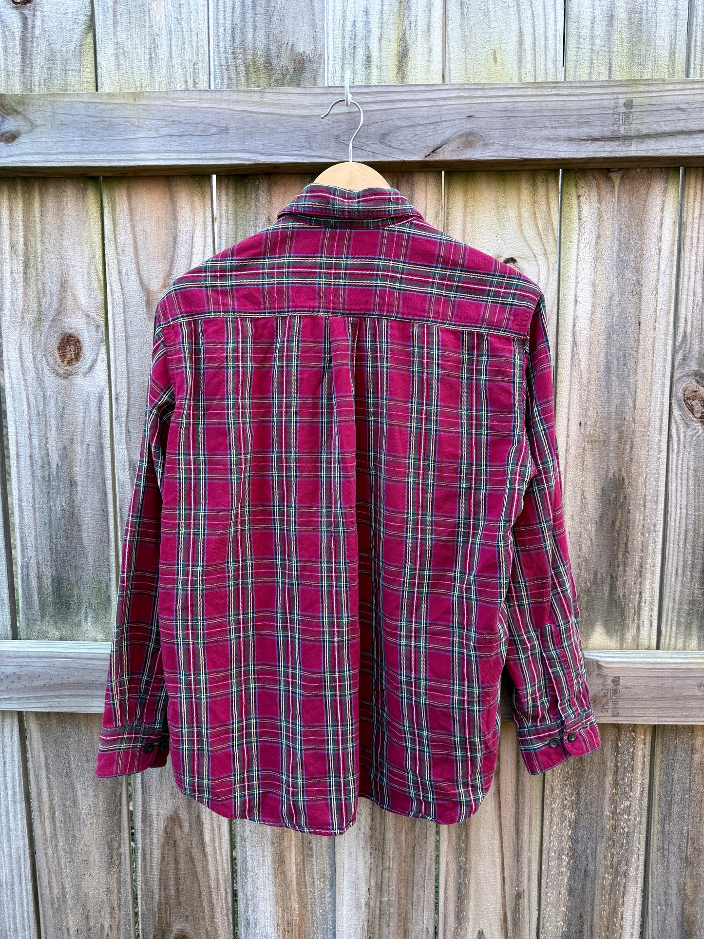 Vintage Red L.L.Bean Plaid Flannel Shirt
