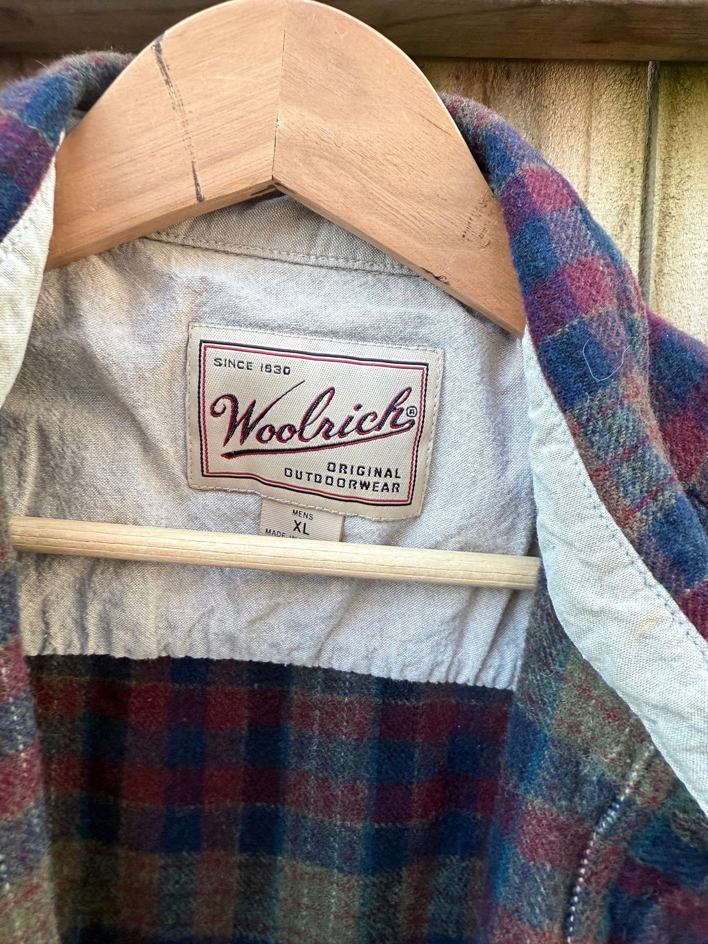 Vintage Woolrich Plaid Wool Overshirt