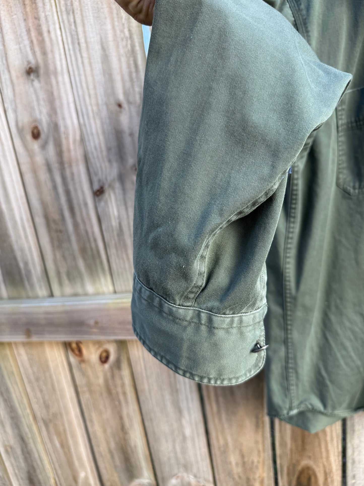 Vintage Orvis Fly Fishing Shirt – Olive Cotton Work Shirt, Embroidered Detail