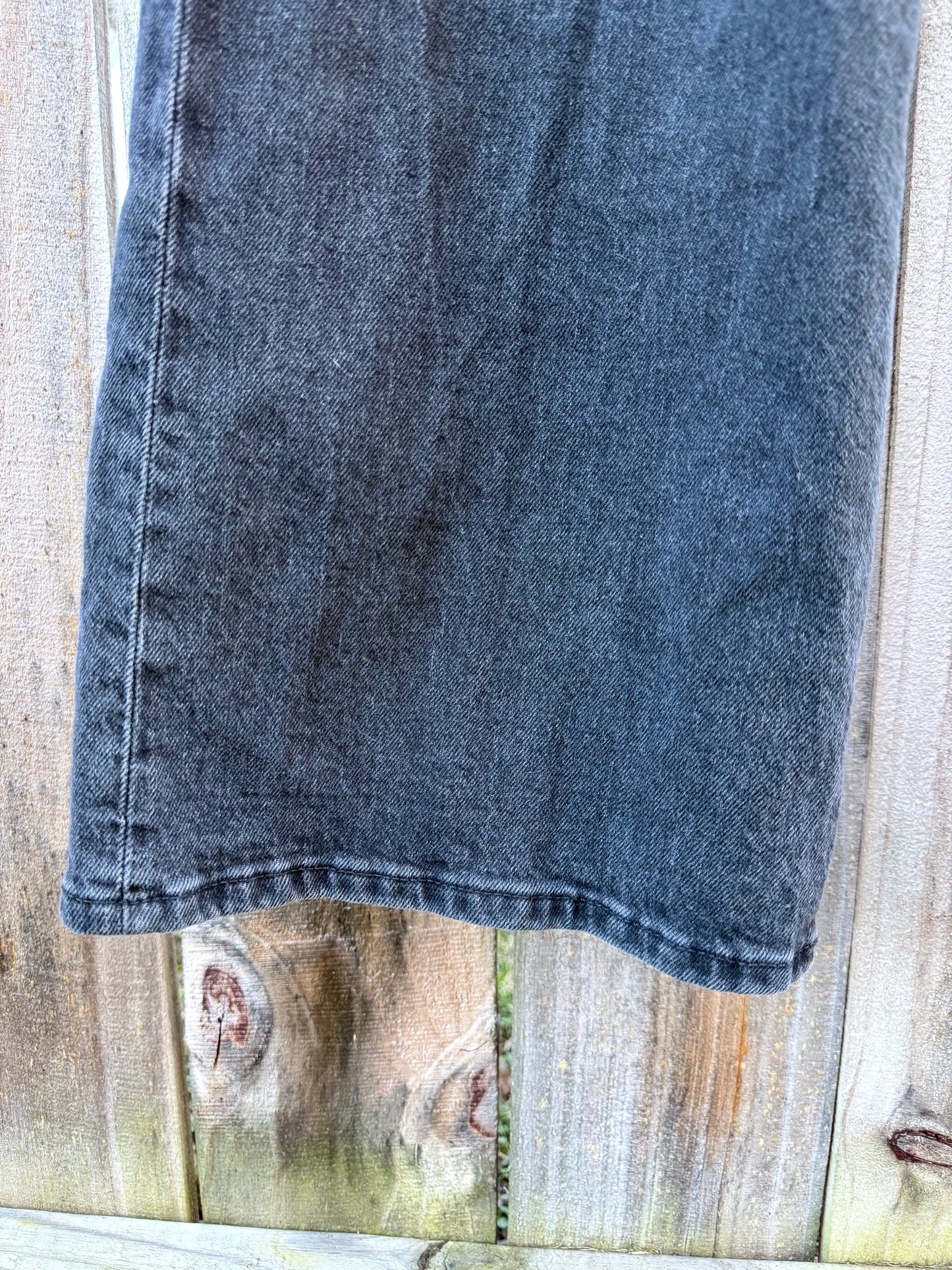 Black High-Rise Straight Jean H&M size 8