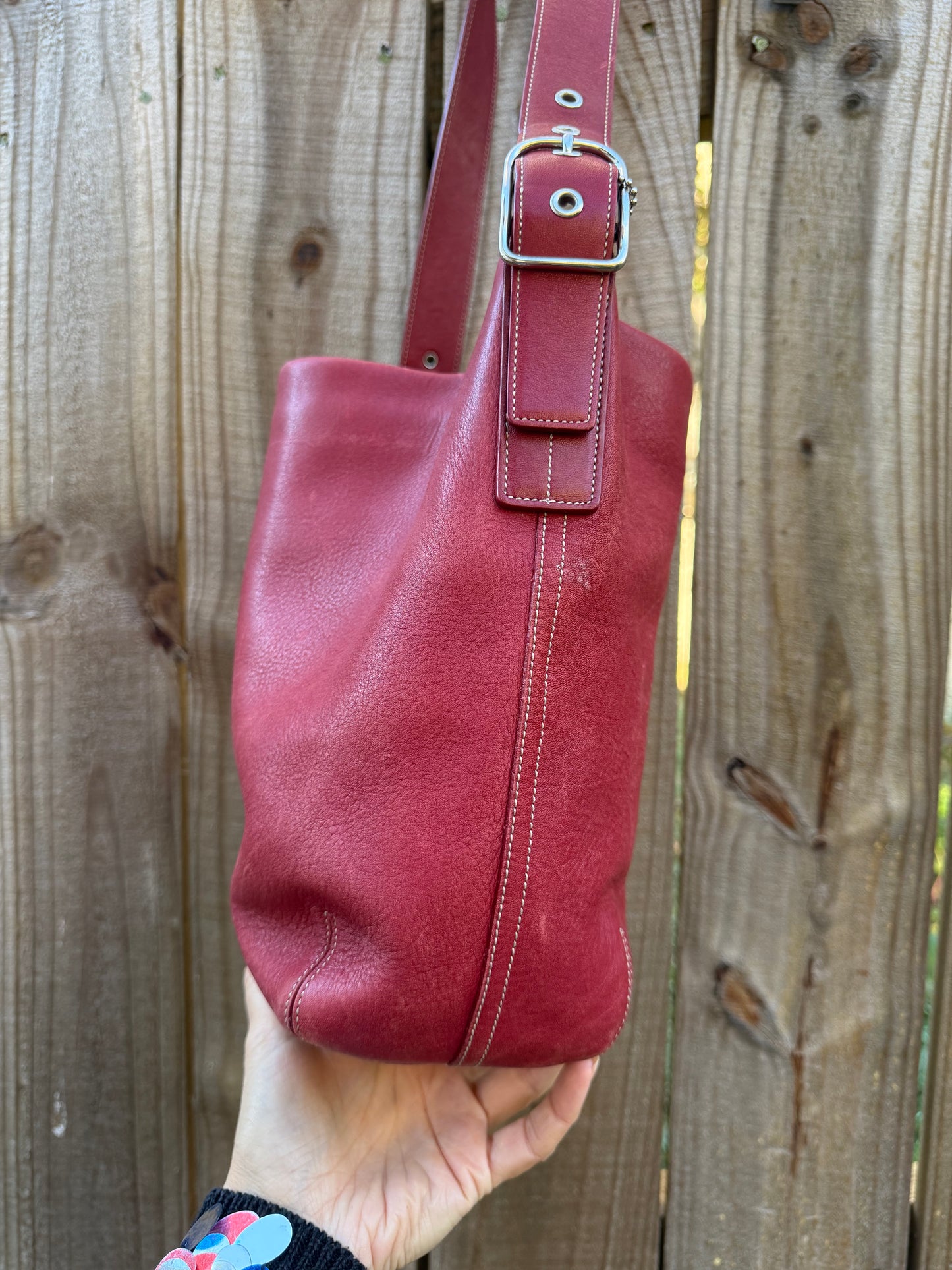 Coach Legacy Soho Leather Duffle Bag (Oxblood)