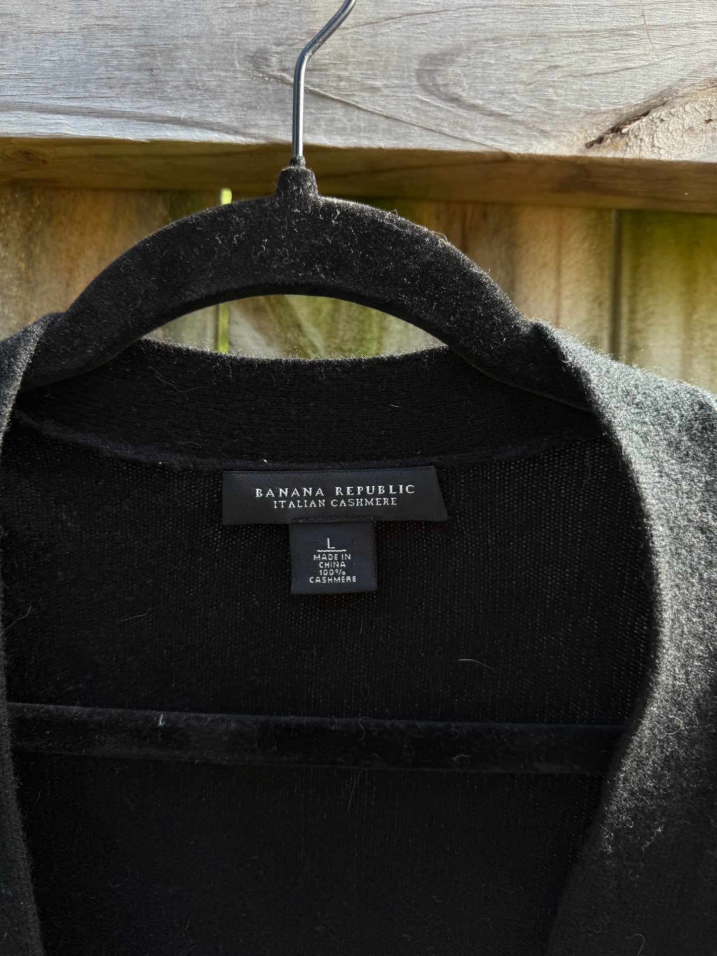 Banana Republic Italian Cashmere Cardigan Black Size L