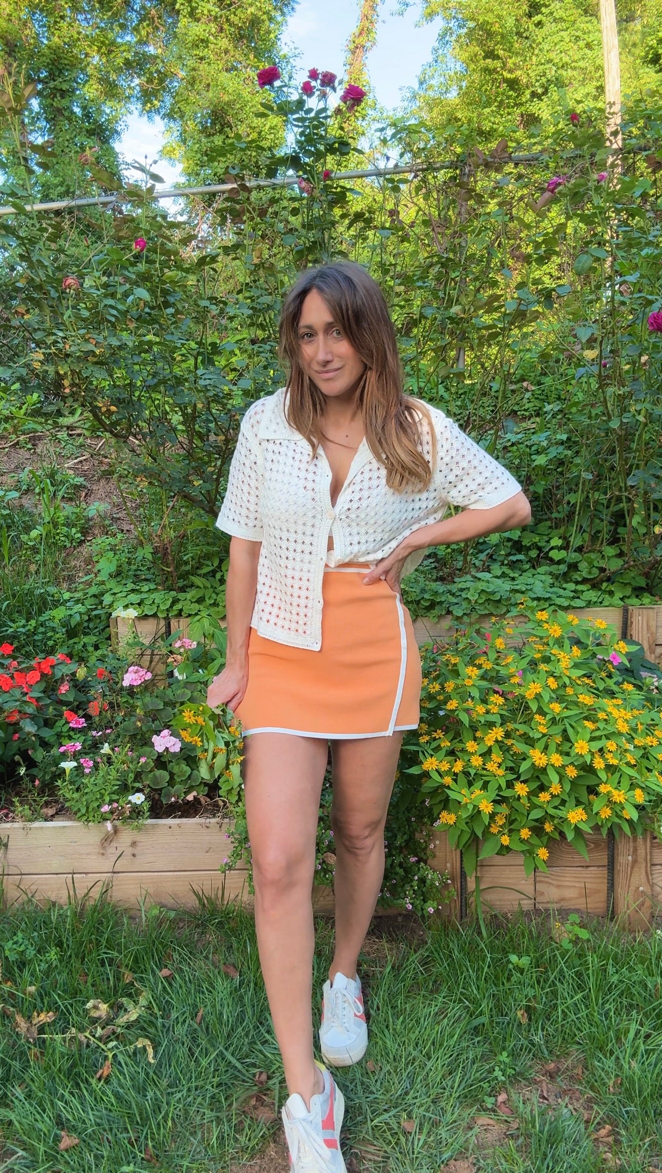 Stretch Orangecicle Skirt