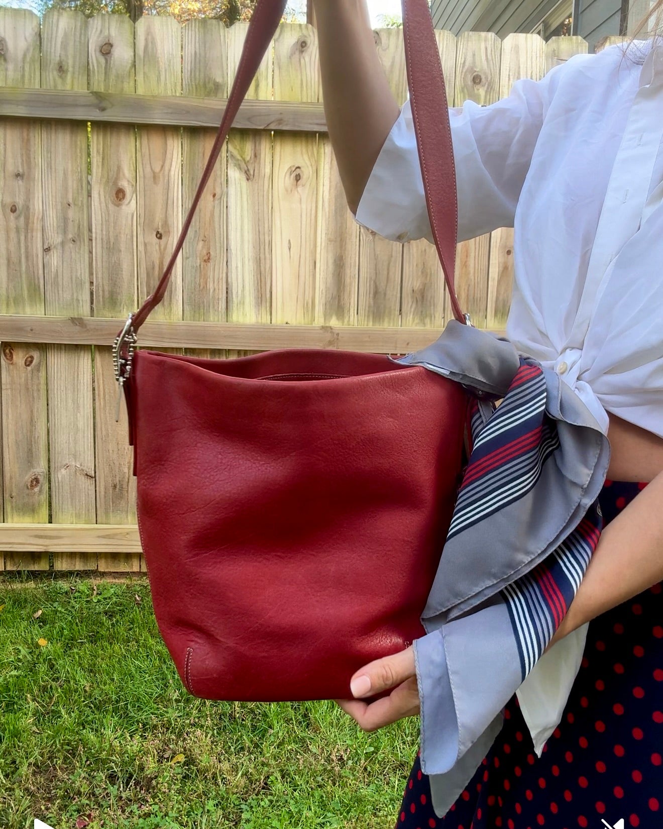 Coach Legacy Soho Leather Duffle Bag (Oxblood)