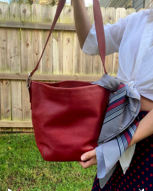 Coach Legacy Soho Leather Duffle Bag (Oxblood)