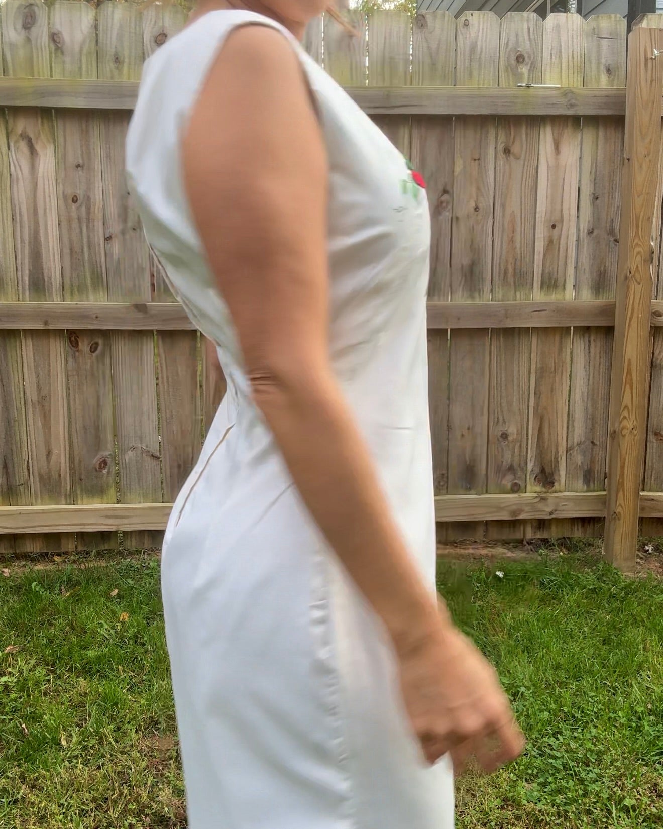 Reworked Vintage Cherry Embroidered Dress — Romantic Italian Summer