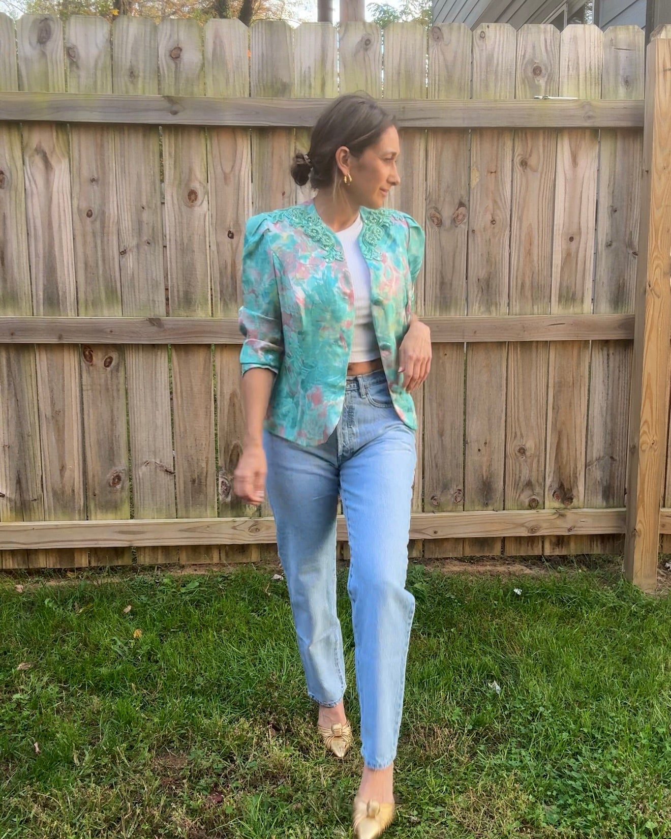 Reworked Vintage Beaded Brocade Jacket — One of a Kind