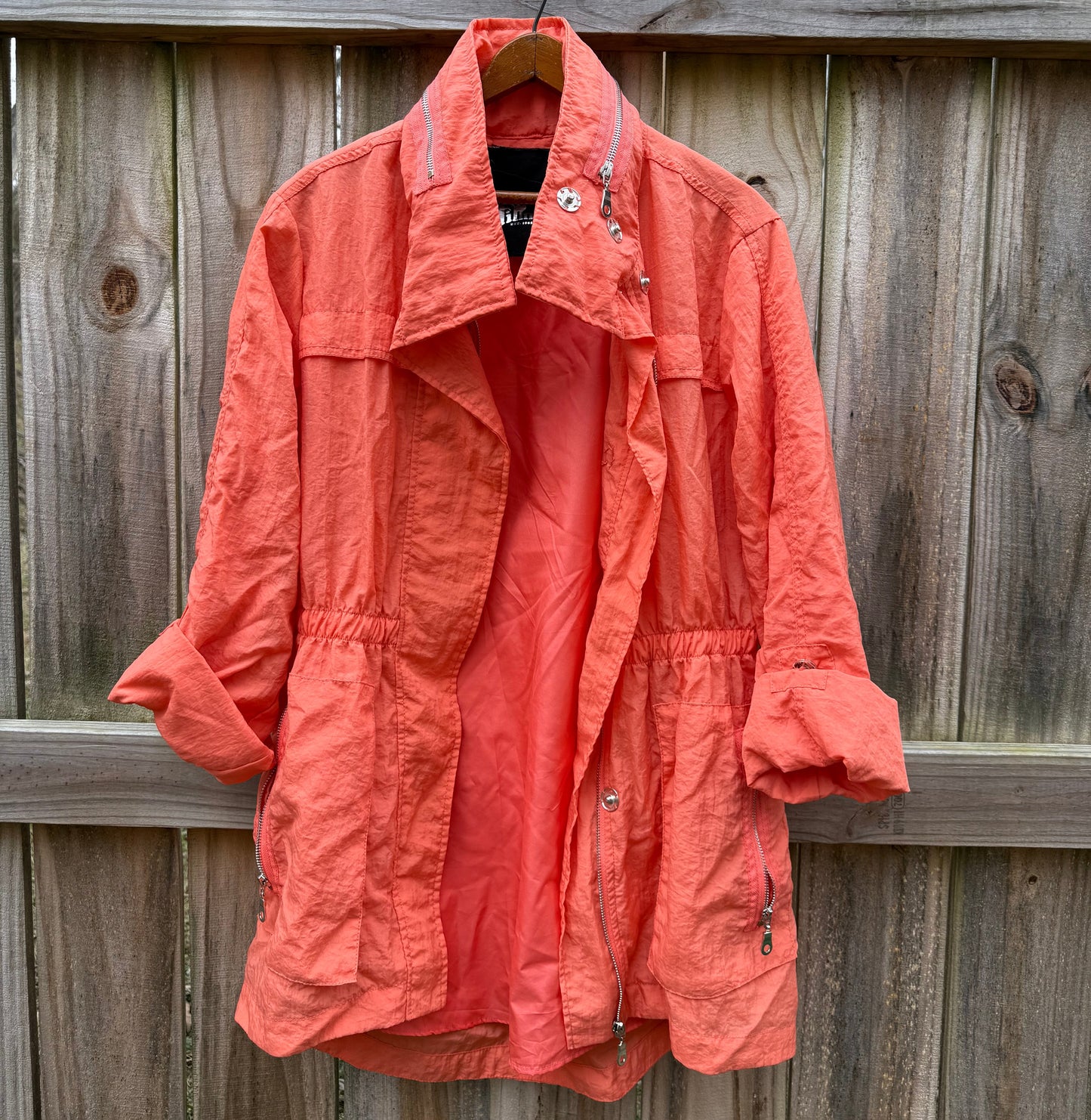 Vintage 80s Windbreaker Coral Jacket The Filmore