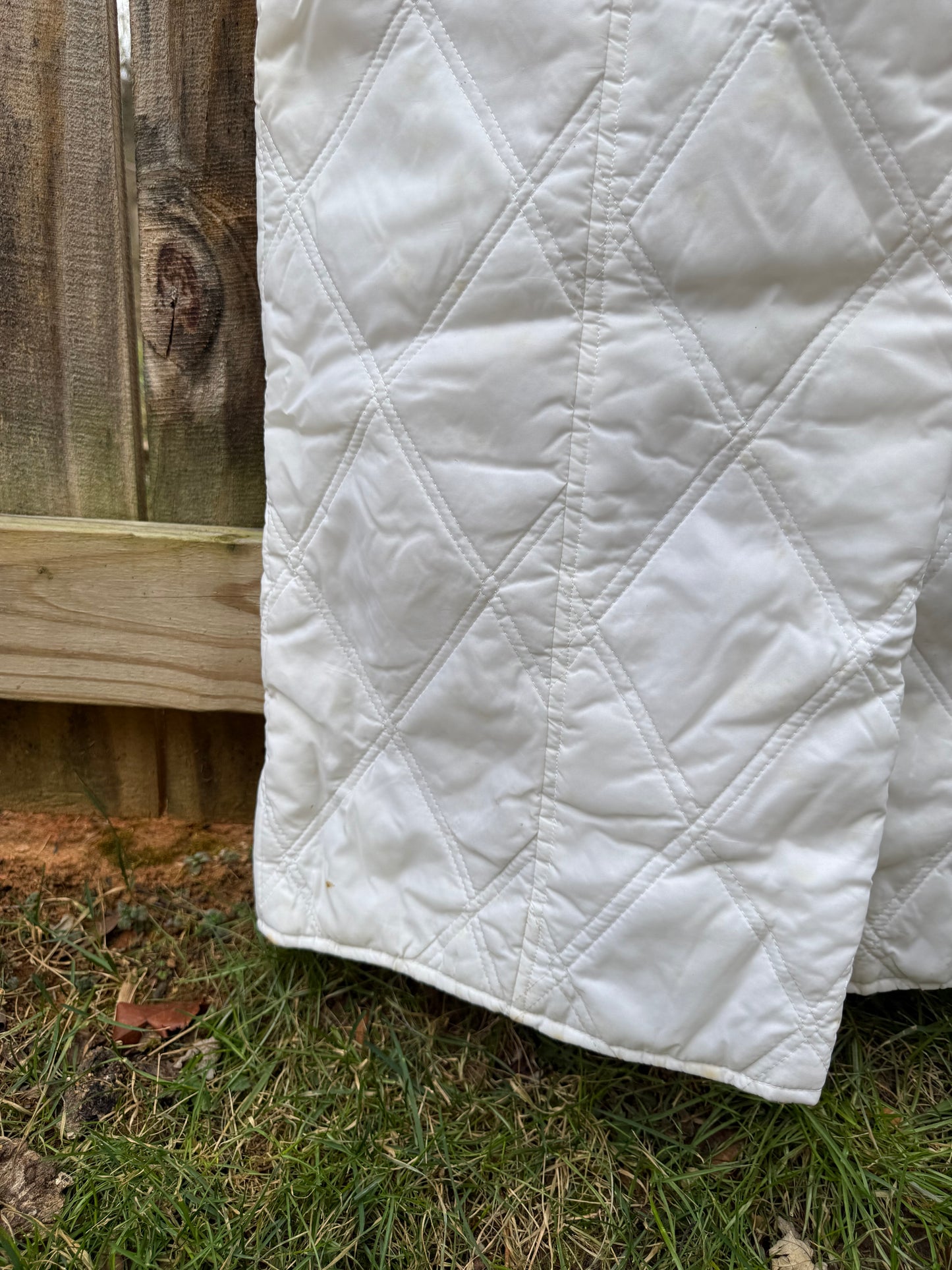 Vintage Quilted Ski Bib Overalls 70s 80s