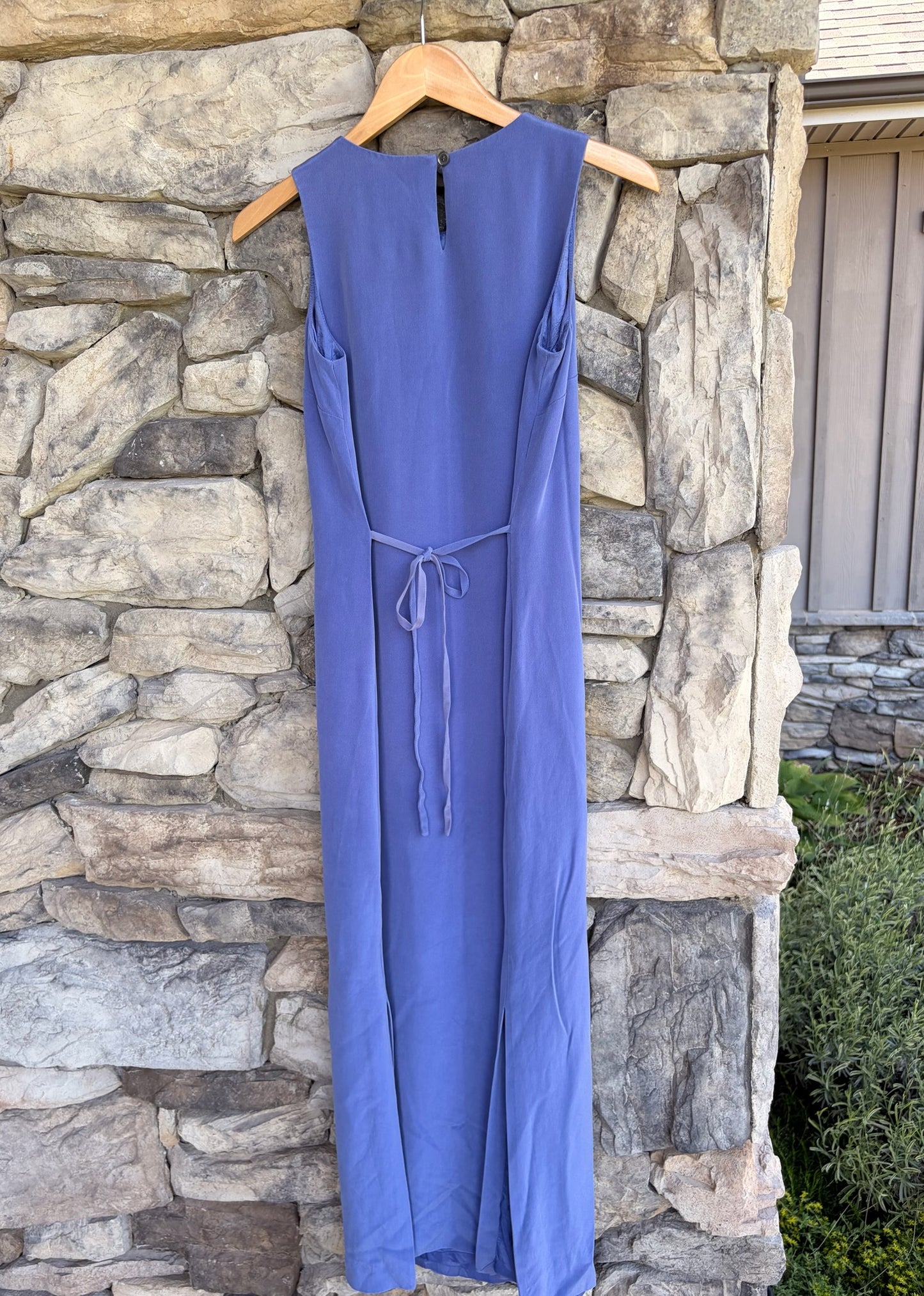 Valerie Pure Silk Periwinkle Column Dress