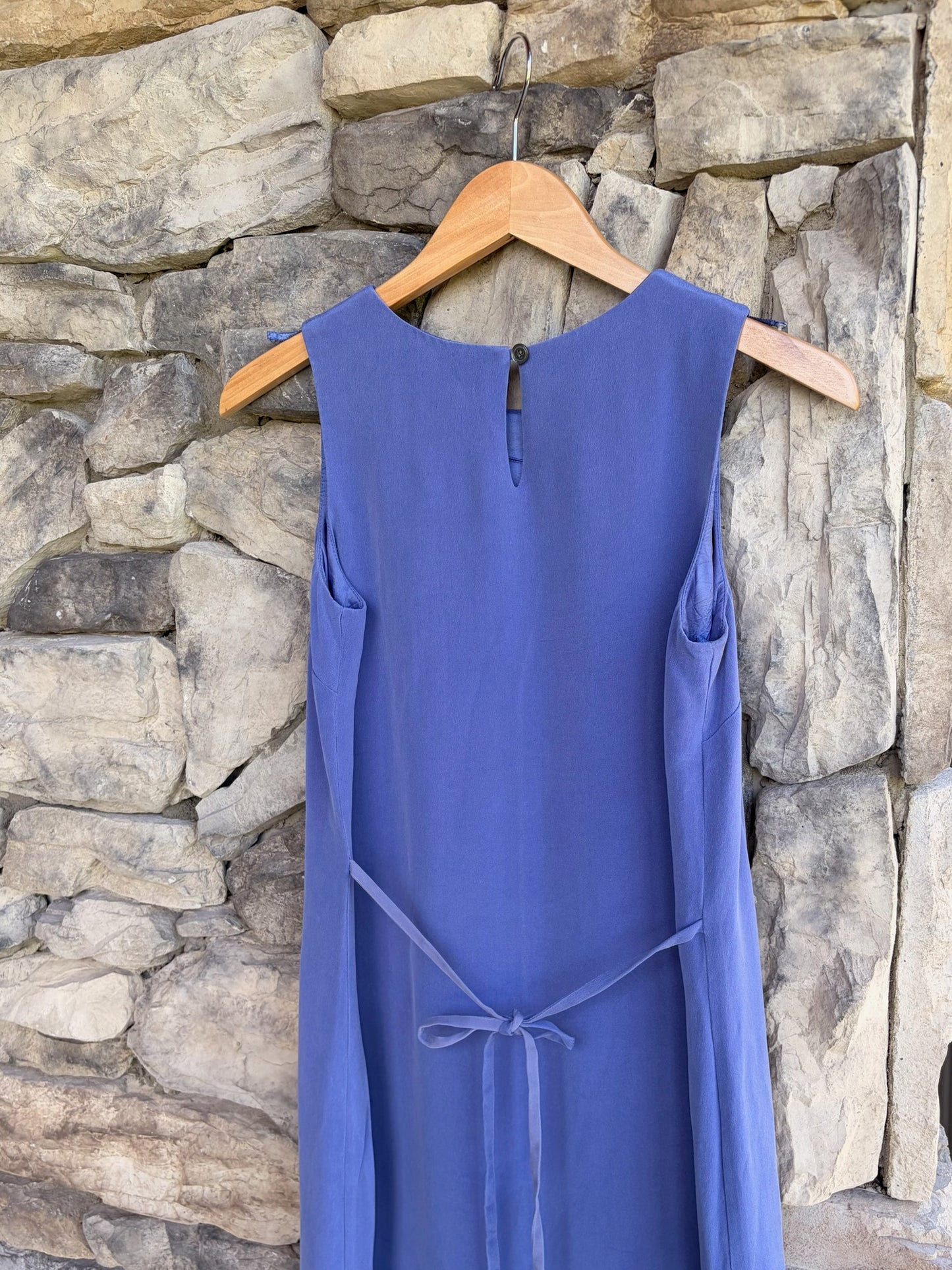 Valerie Pure Silk Periwinkle Column Dress