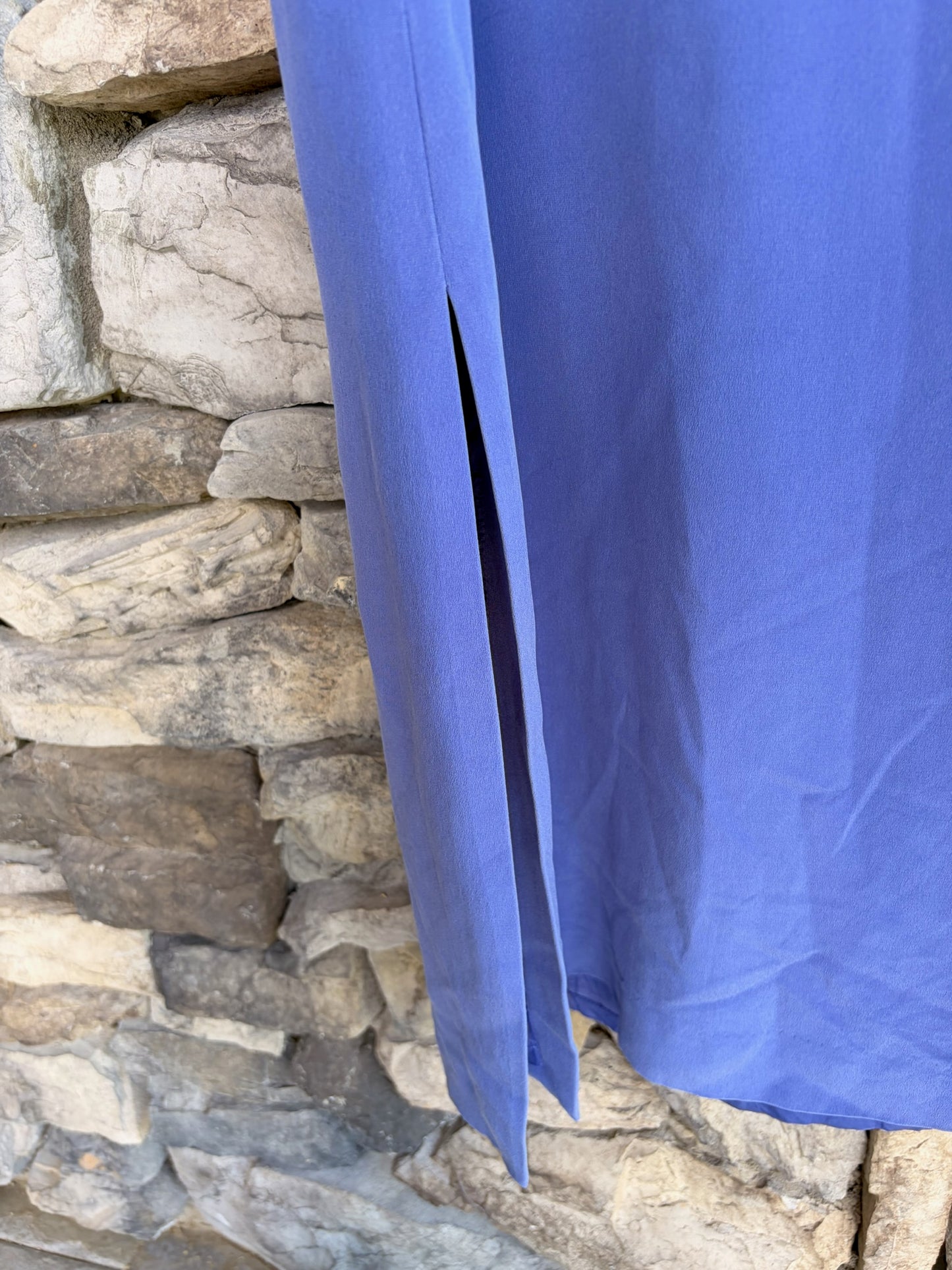 Valerie Pure Silk Periwinkle Column Dress