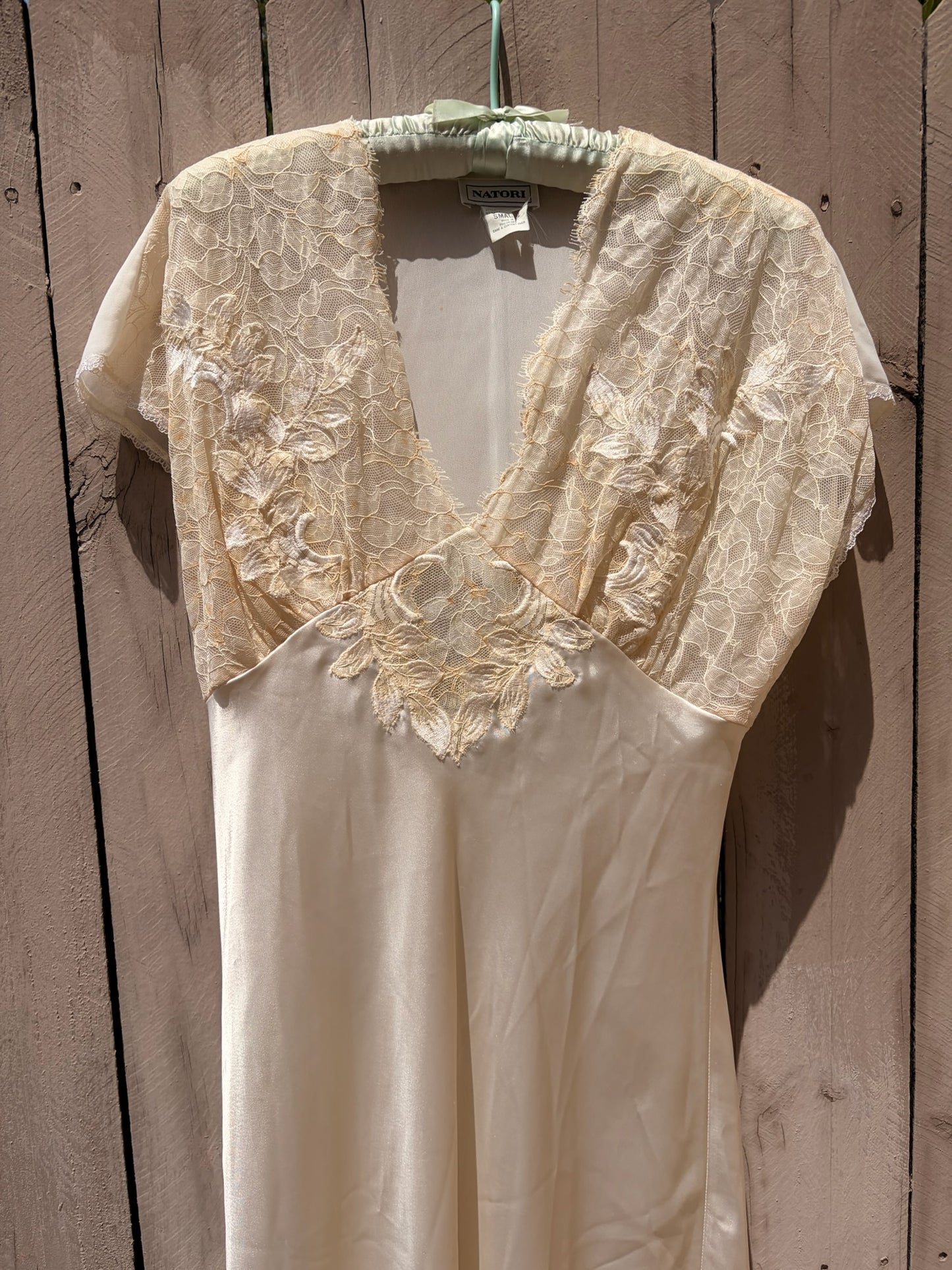 Natori Lace Slip Vintage Natori Silk Lace Slip Dress