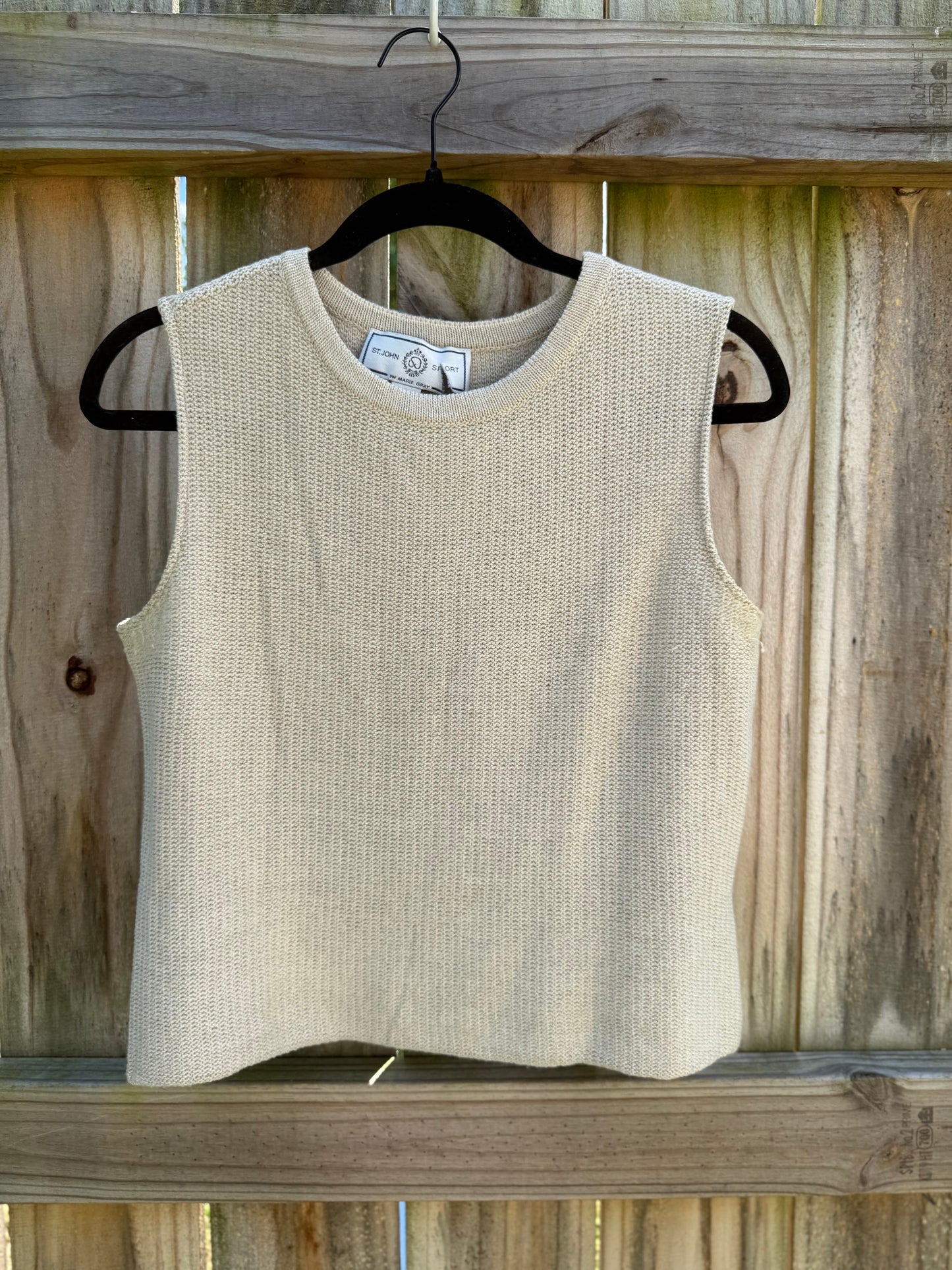 Vintage St. John Sport Oatmeal Knit Shell