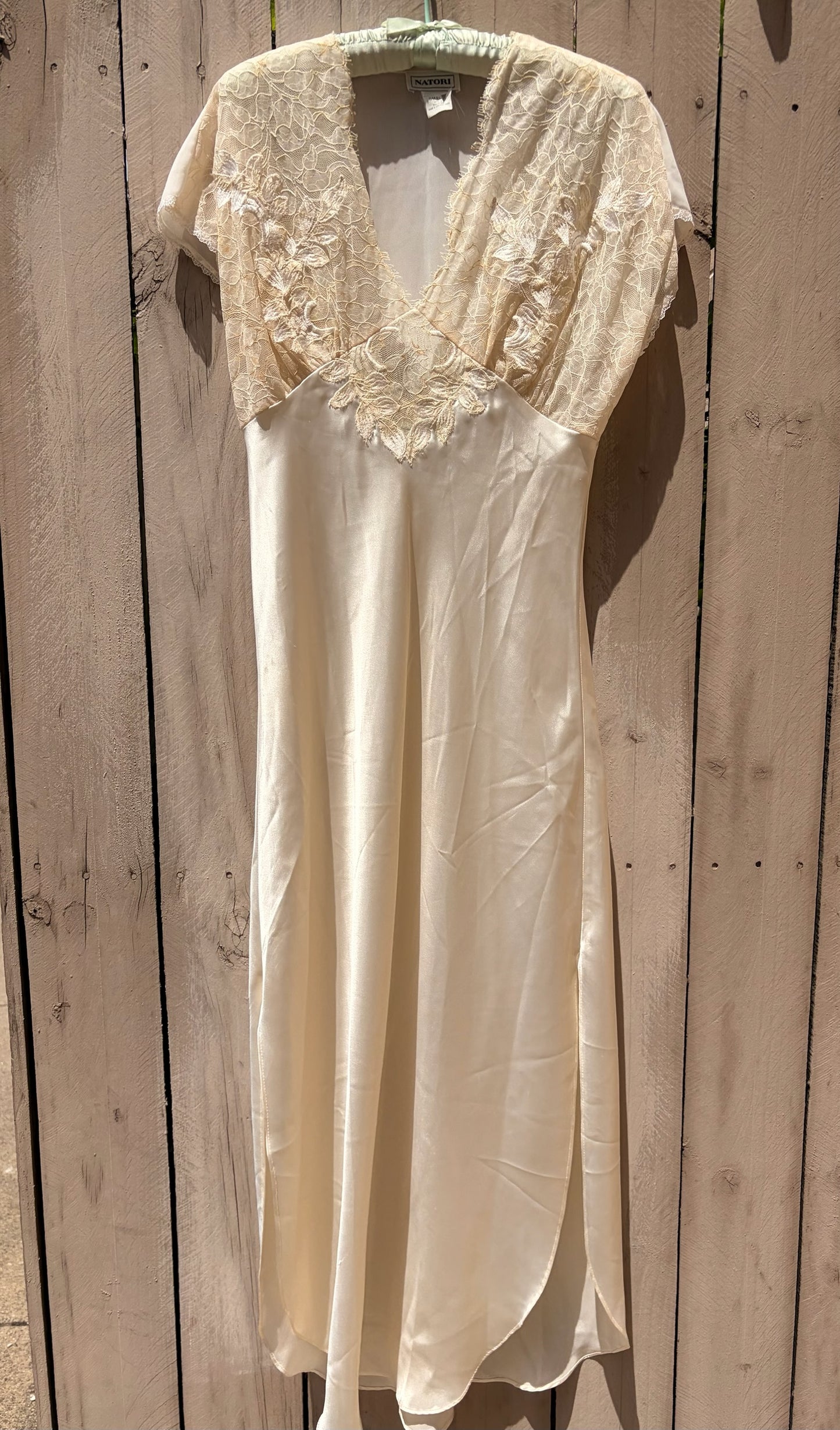 Natori Lace Slip Vintage Natori Silk Lace Slip Dress